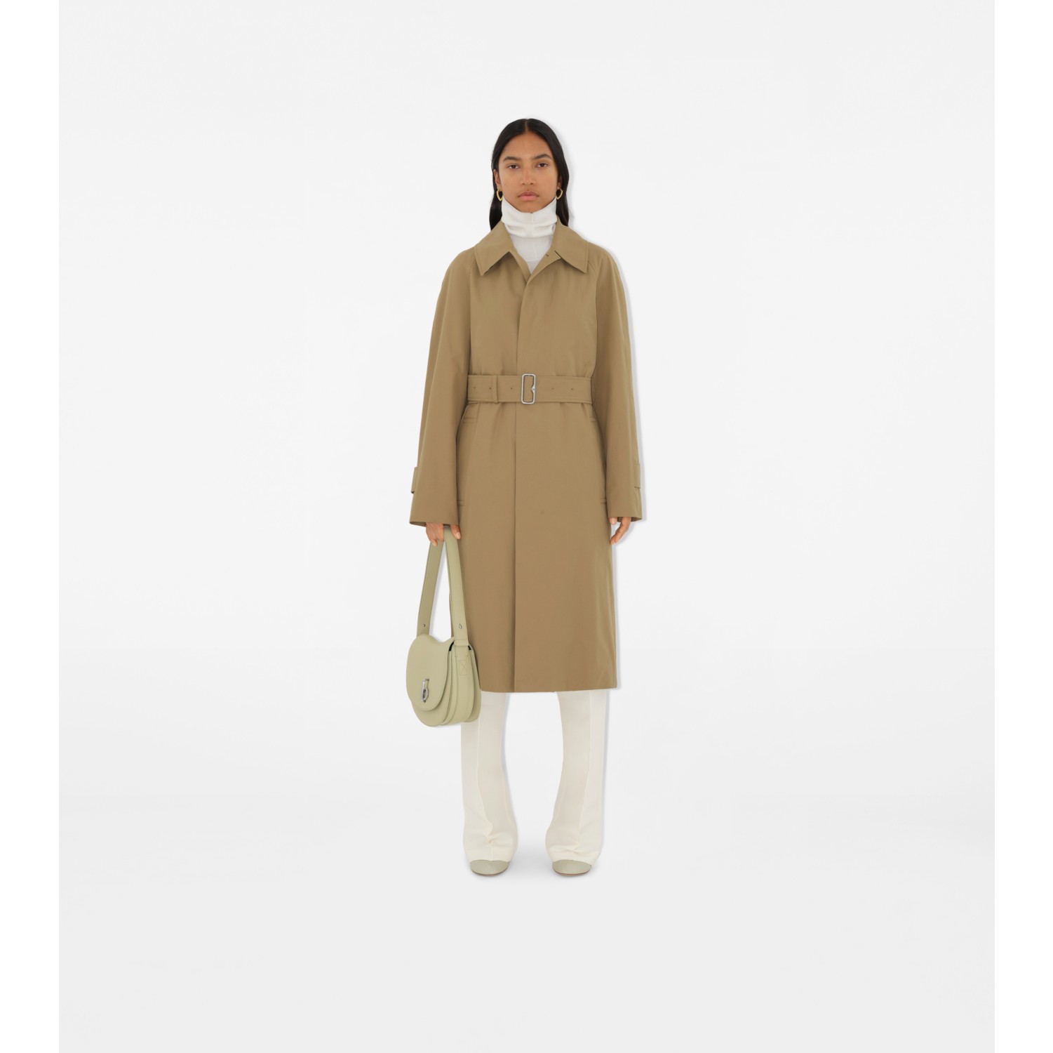 Long Gabardine Car Coat