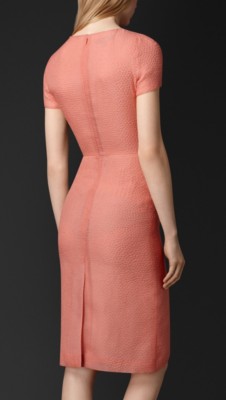 cameo rose silk blend shift dress - image 2