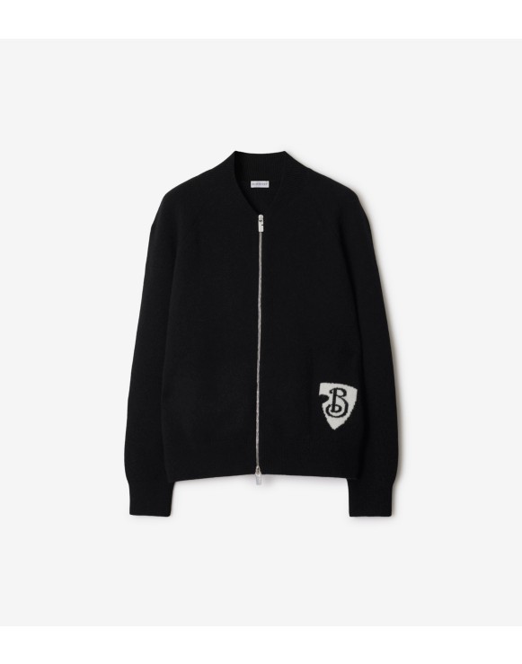 B Shield Wool Blend Bomber Jacket