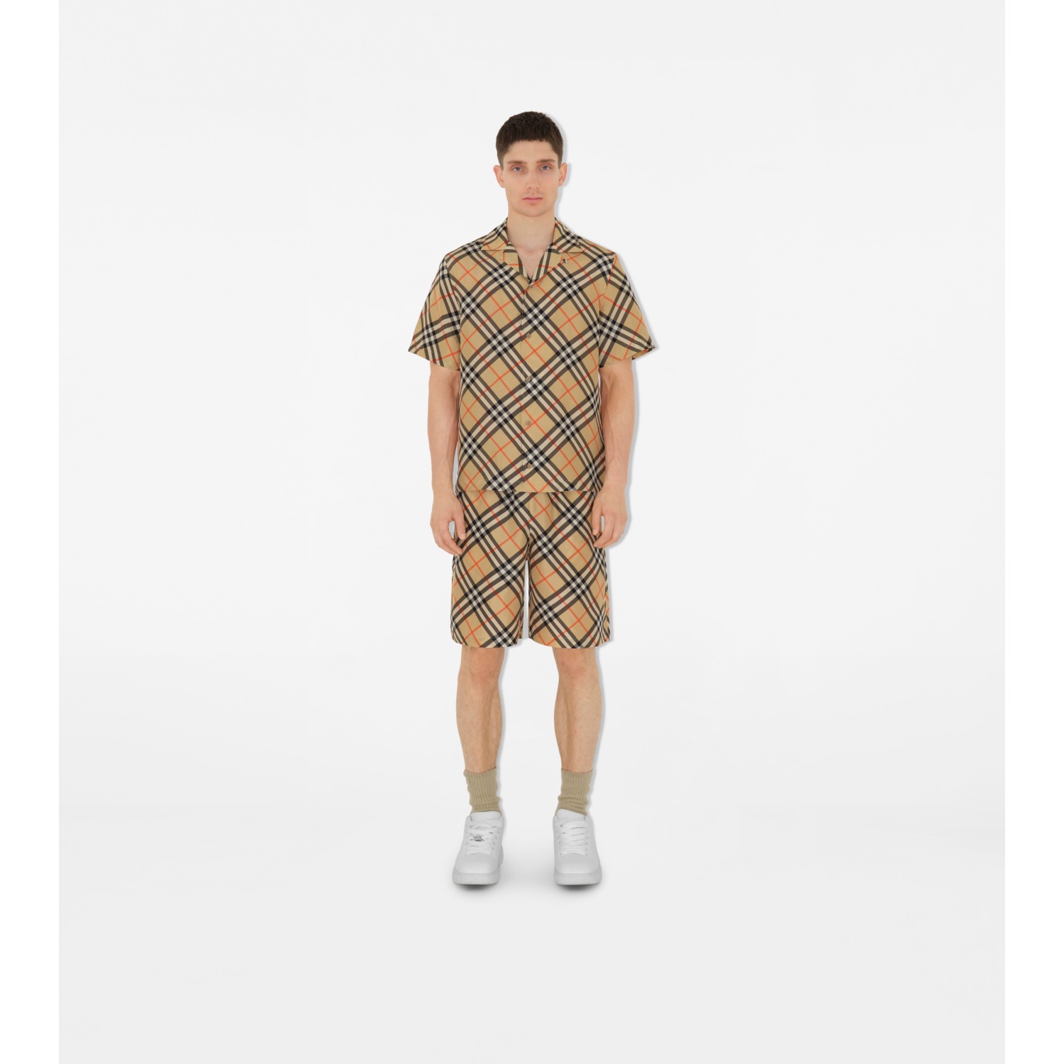 Oversized Check Silk Shirt - thumbnail 2
