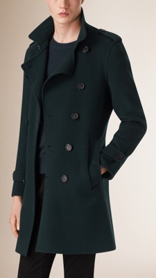 Wool Cashmere Blend Trench Coat