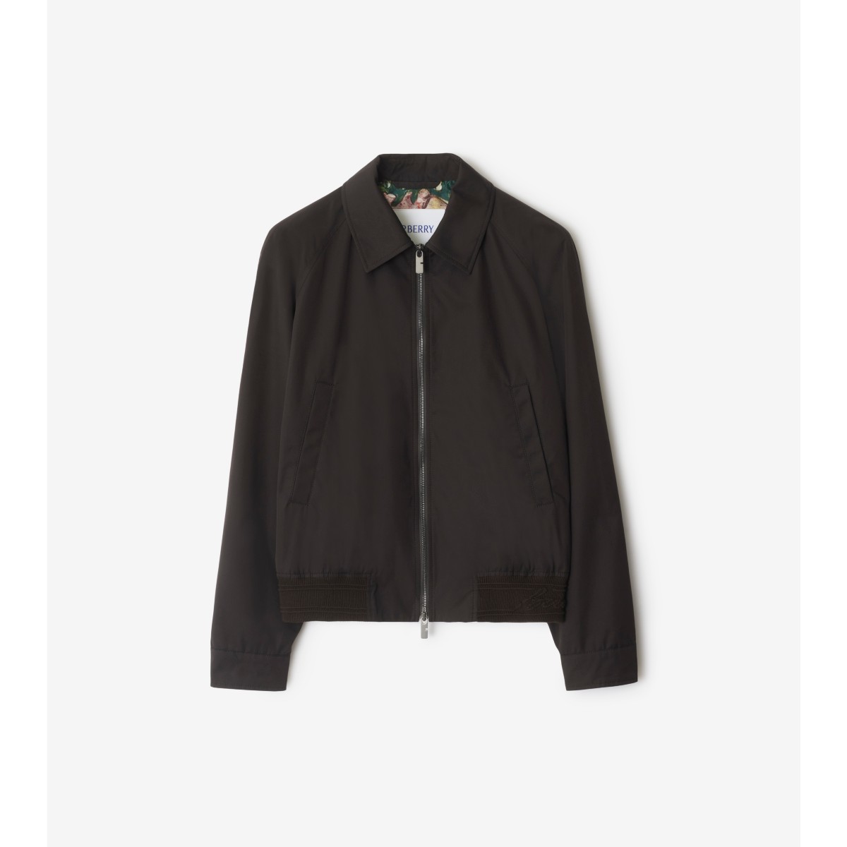 Burberry Harrington Spread Collar Shirt Jacket In Brown