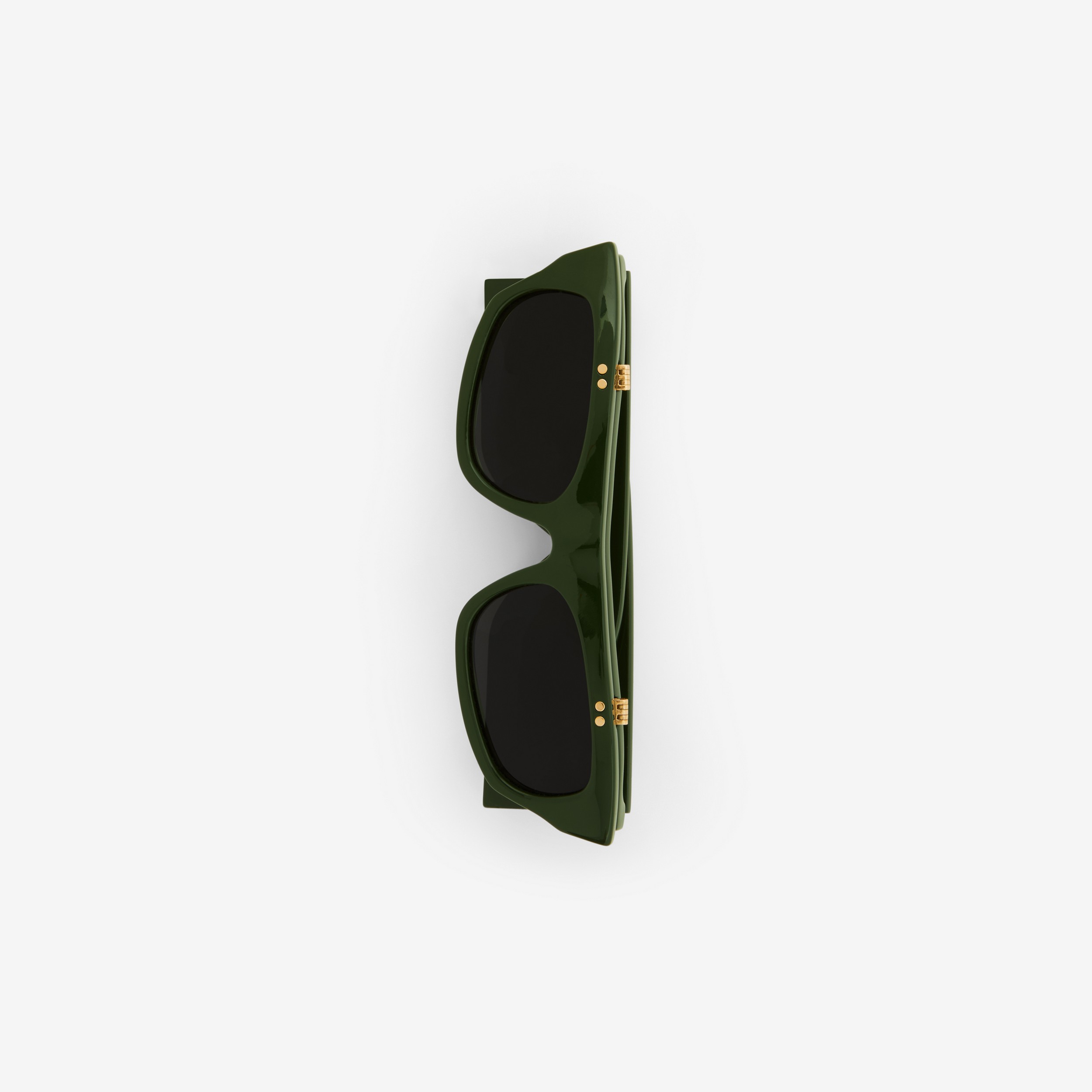 Flip-up Cat-eye Frame Palmer Sunglasses in Dark Green - Women | Burberry® Official - 2