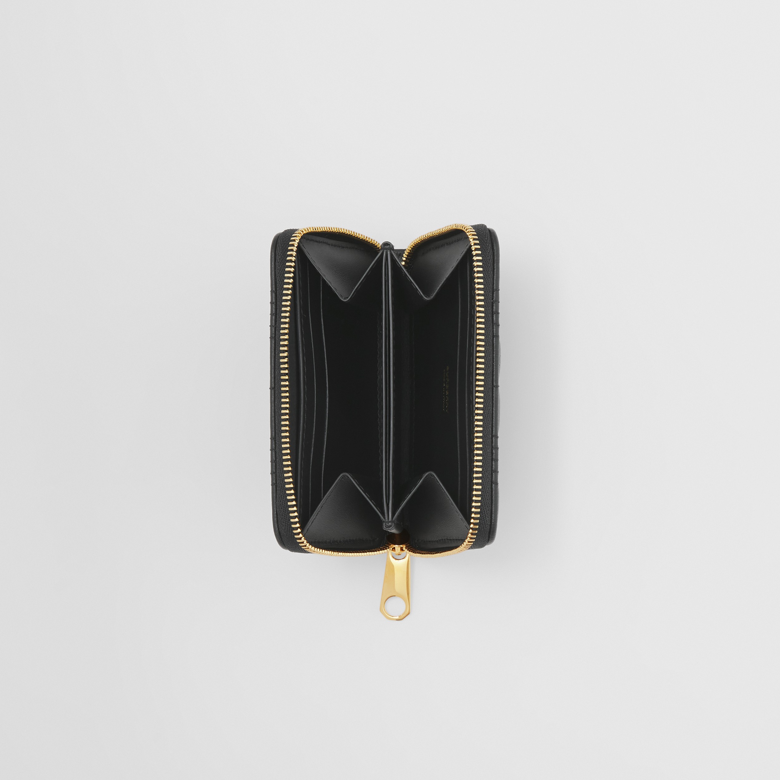 Quilted Lambskin Lola Zip Wallet in Black - Women | Burberry® Official - 3