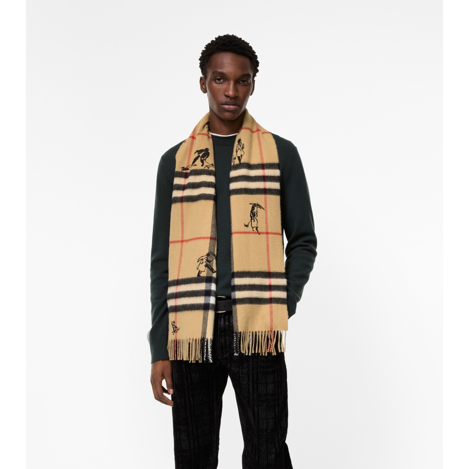 Check Mates Cashmere Scarf - thumbnail 5