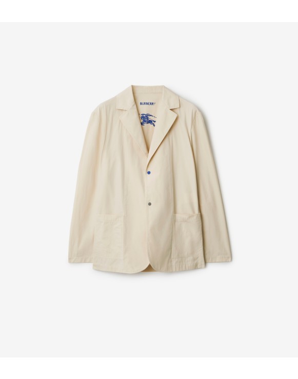 Cotton Blend Tailored Jacket