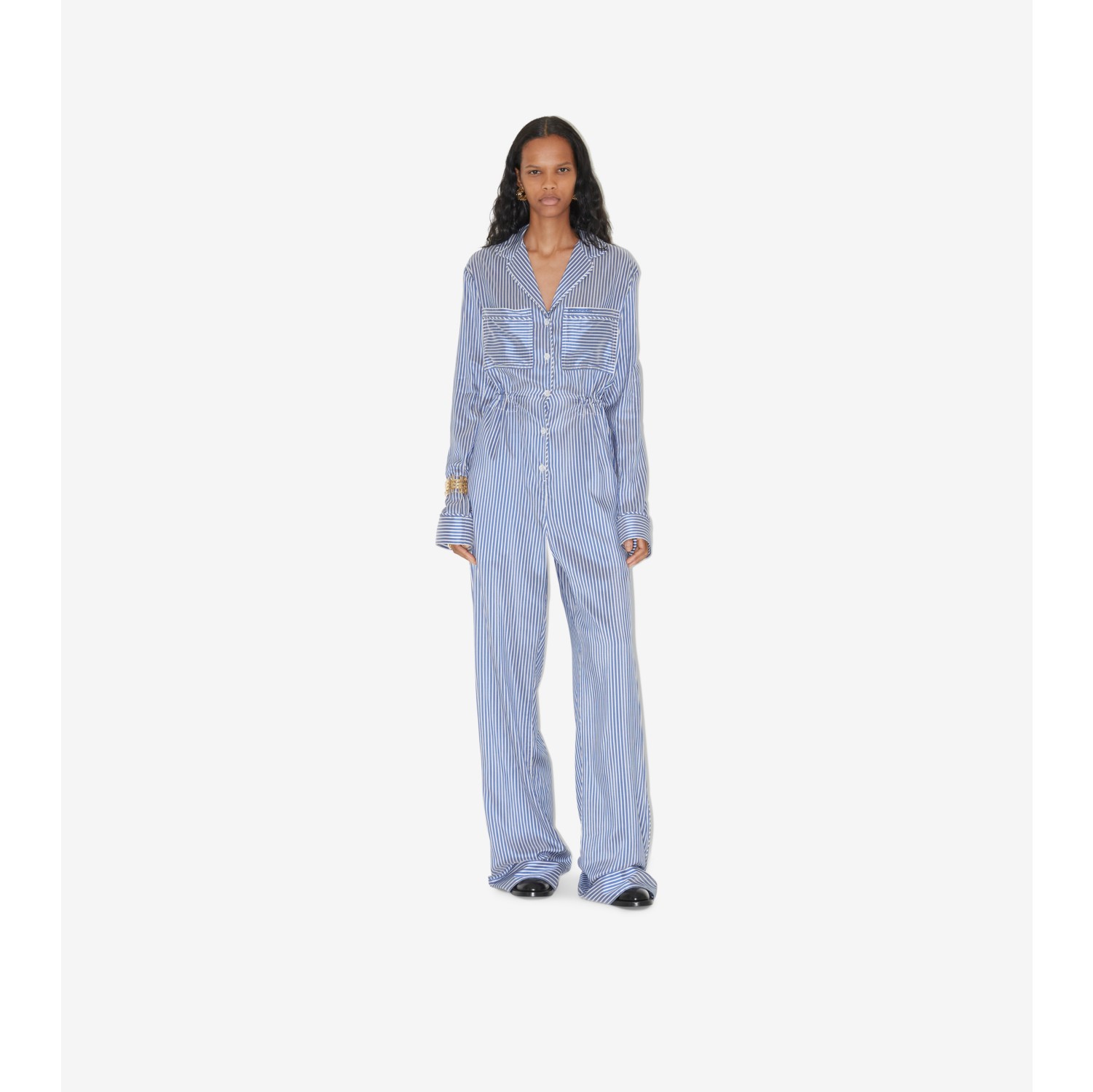 Lauren ralph outlet lauren striped jumpsuit