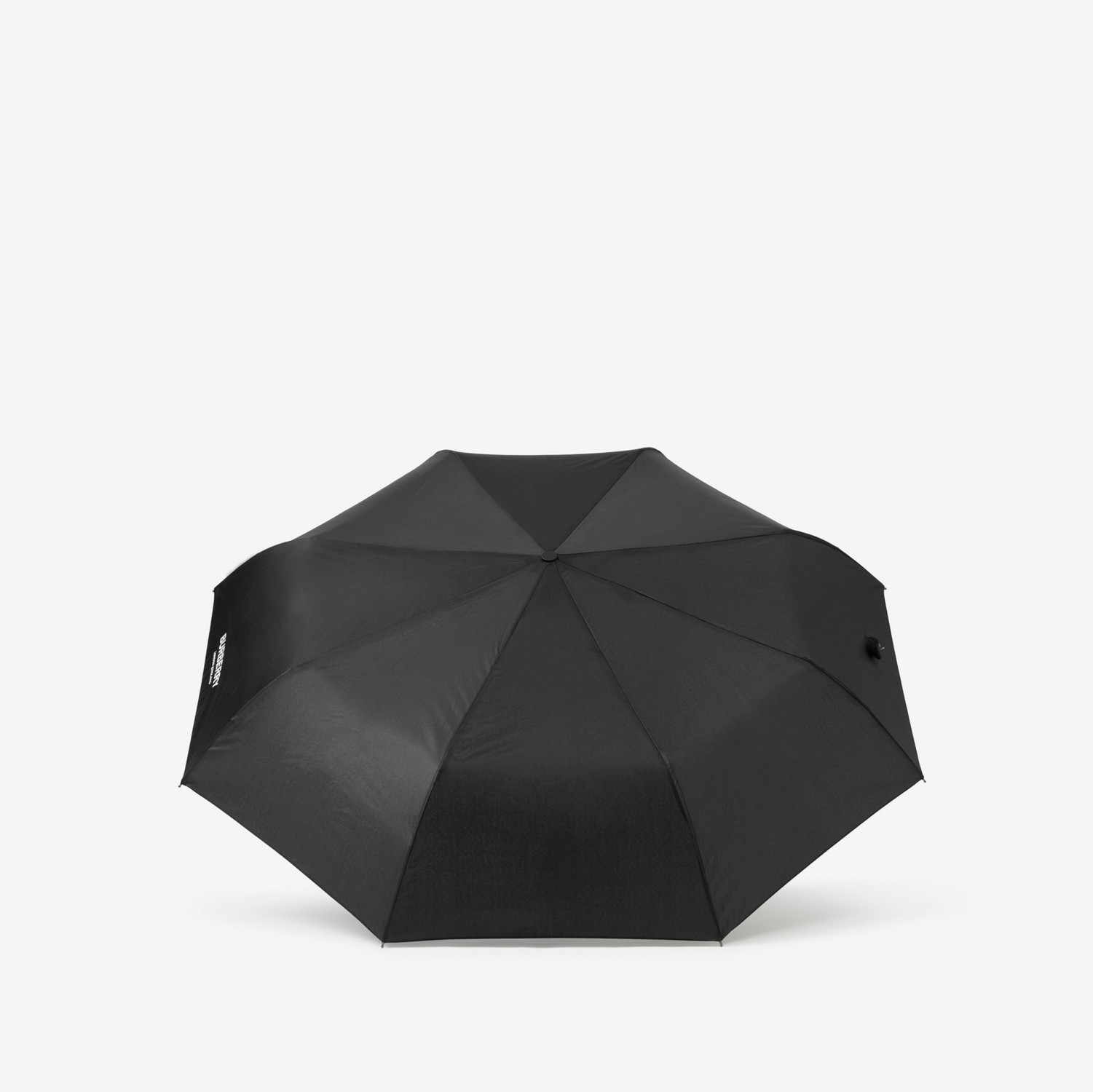 로고 프린트 접이식 우산 (블랙) | Burberry®