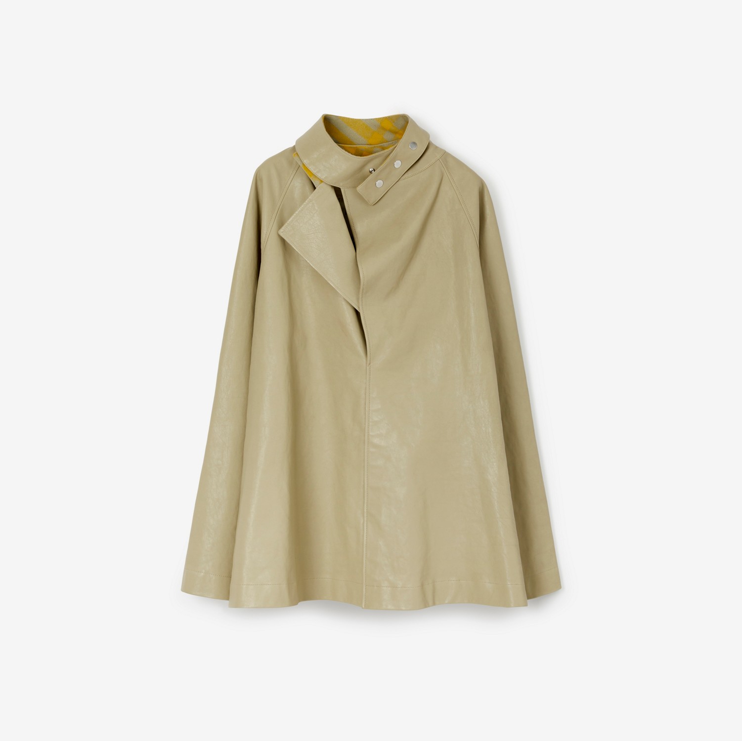 Jaqueta de couro com colarinho puttee (Hunter) - Mulheres | Burberry® oficial