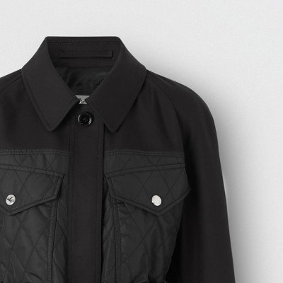 burberry quilted car coat