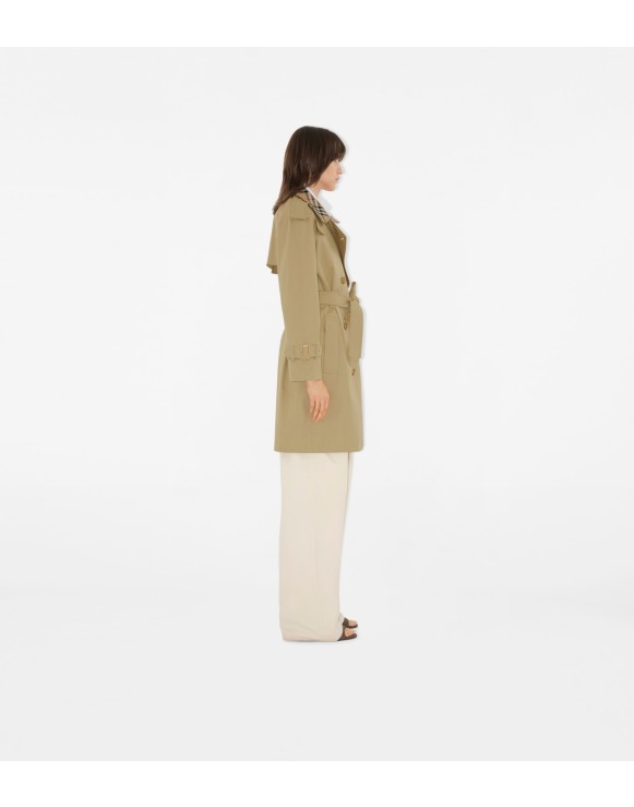 Mid-length Check Collar Castleford Trench Coat