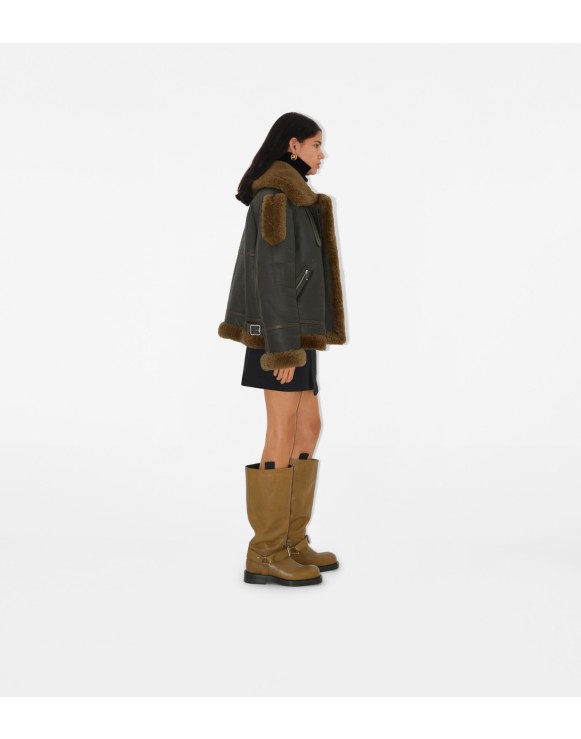 Blouson aviateur en shearling