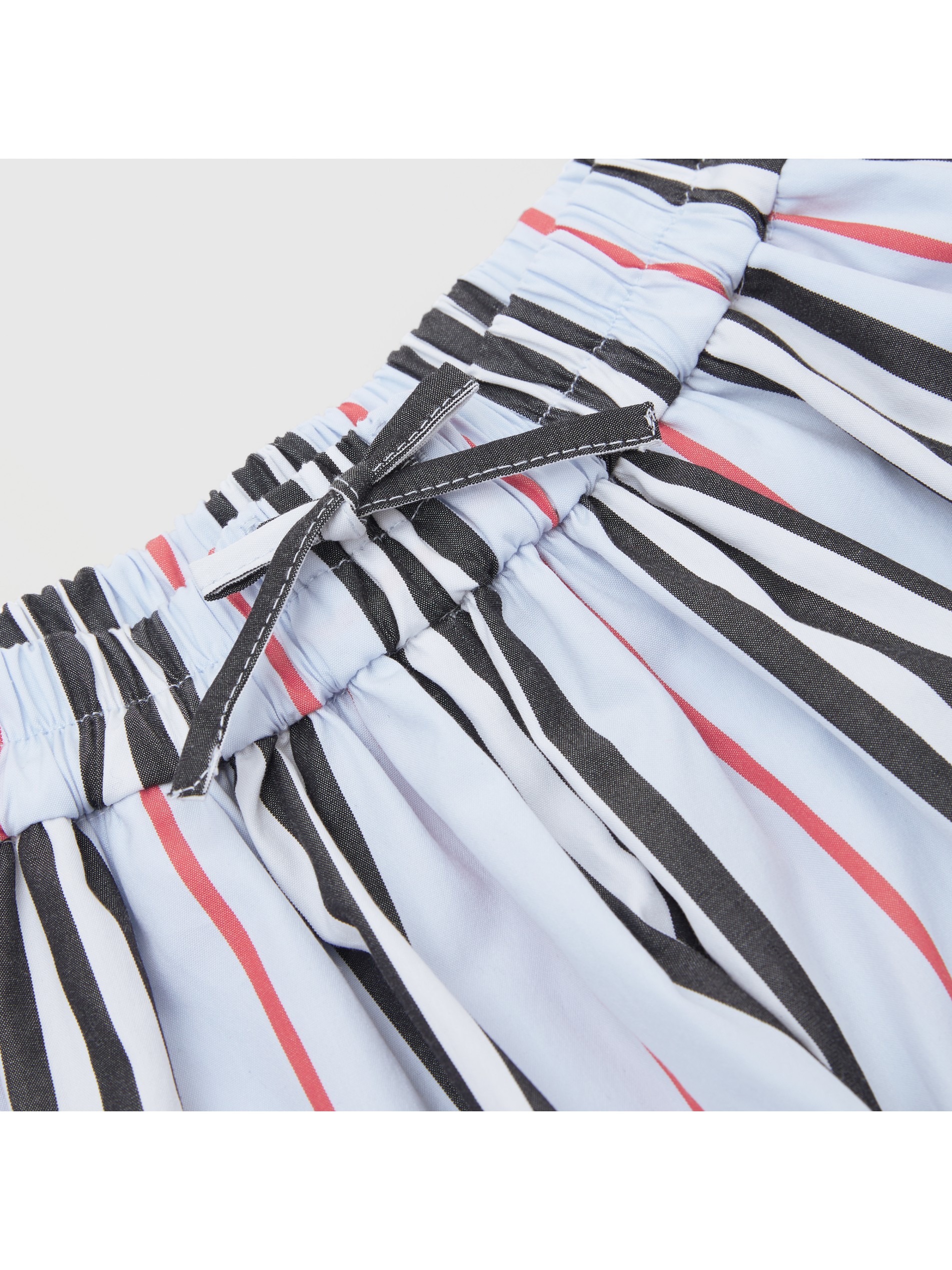 标志性条纹棉府绸短裤 产品图片11