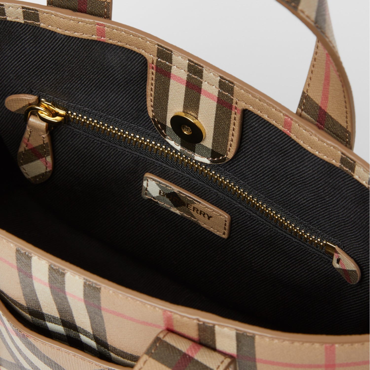 Burberry Check E-Canvas Tote Bag