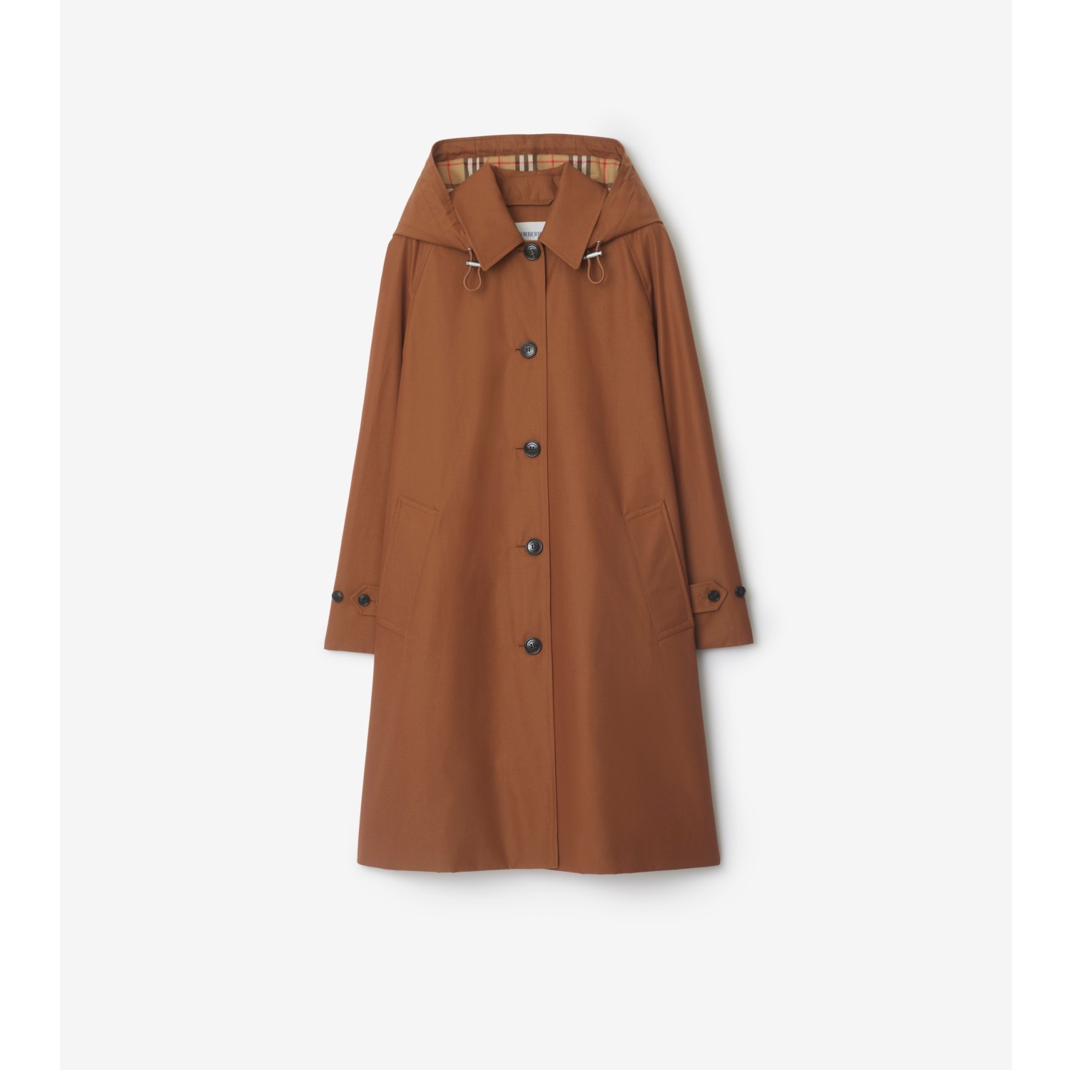 Mid-length Gabardine Car Coat