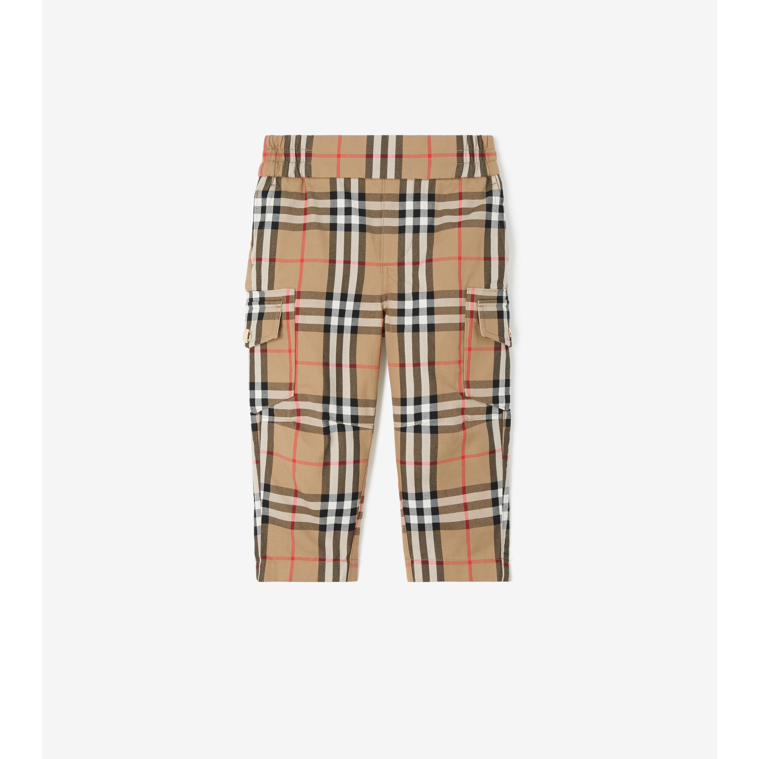 Cotton Trousers in Archive Beige - Children | Burberry®