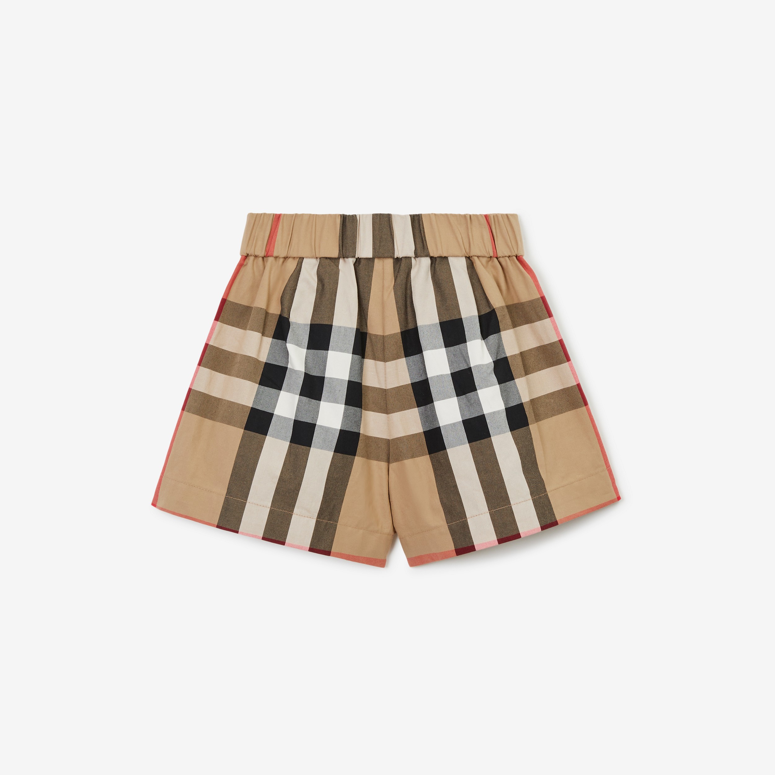 Check Cotton Shorts in Archive Beige | Burberry® Official - 2