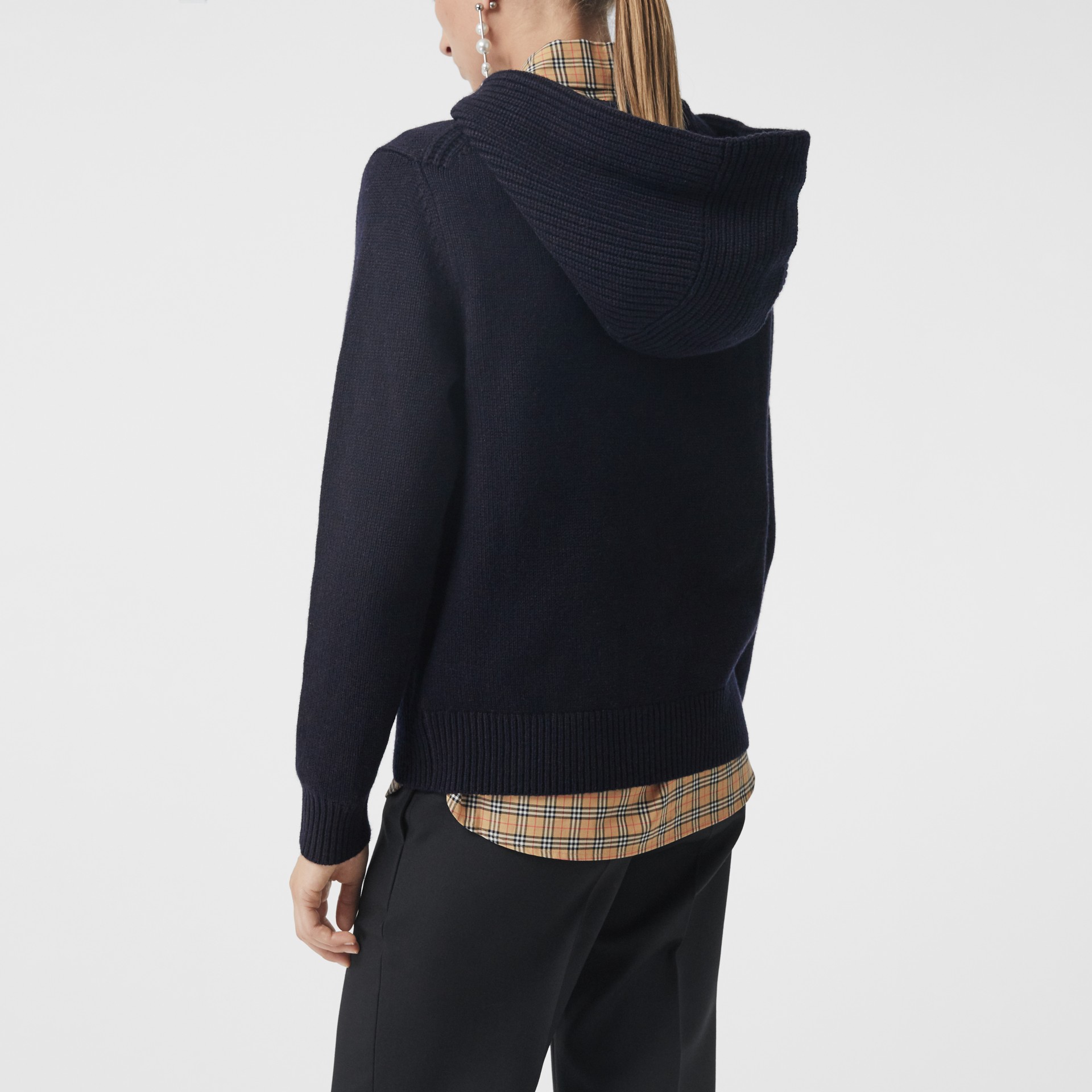 women's cashmere hooded shirts & tops