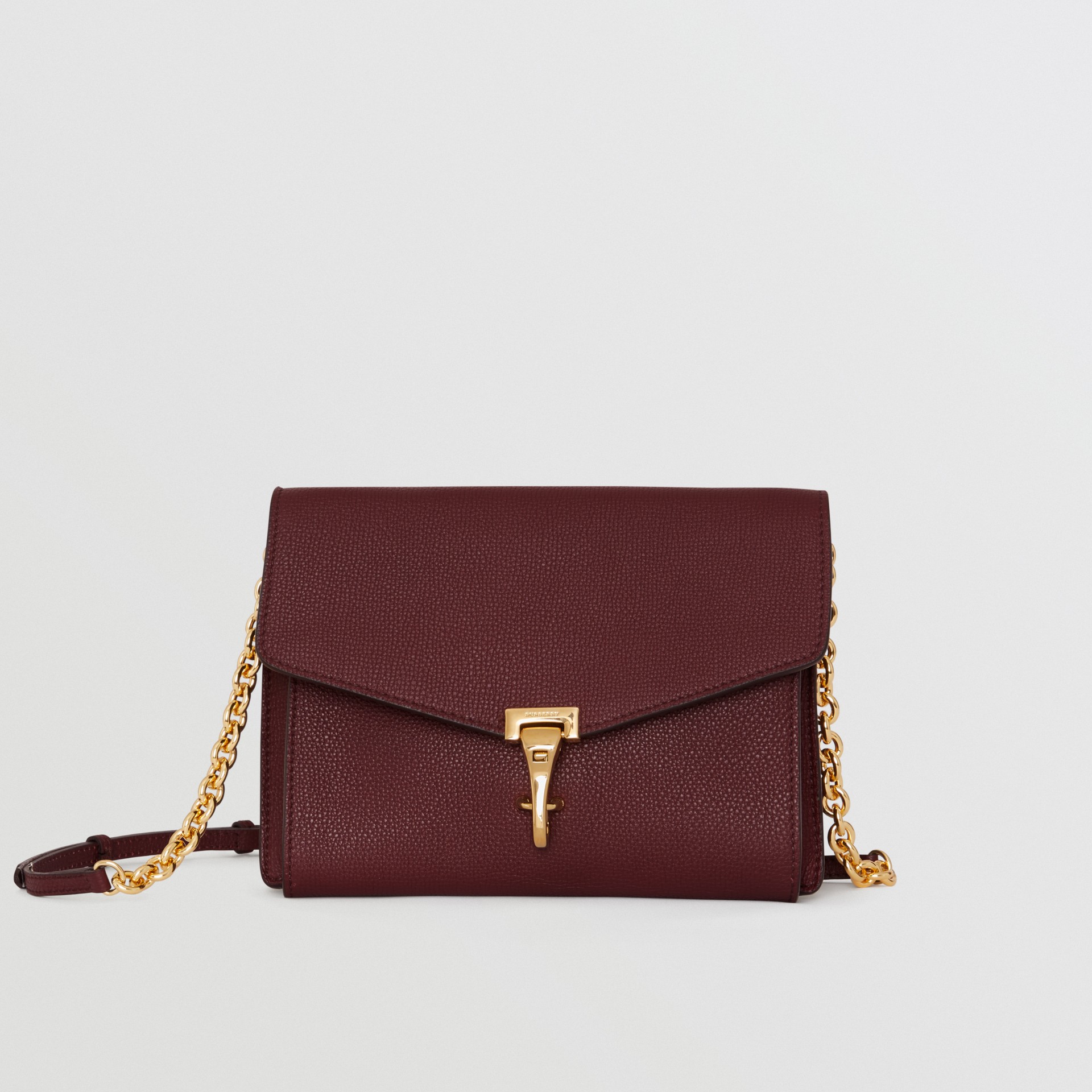 Small Leather Crossbody Bag in Mahogany Red - Women | Burberry United ...