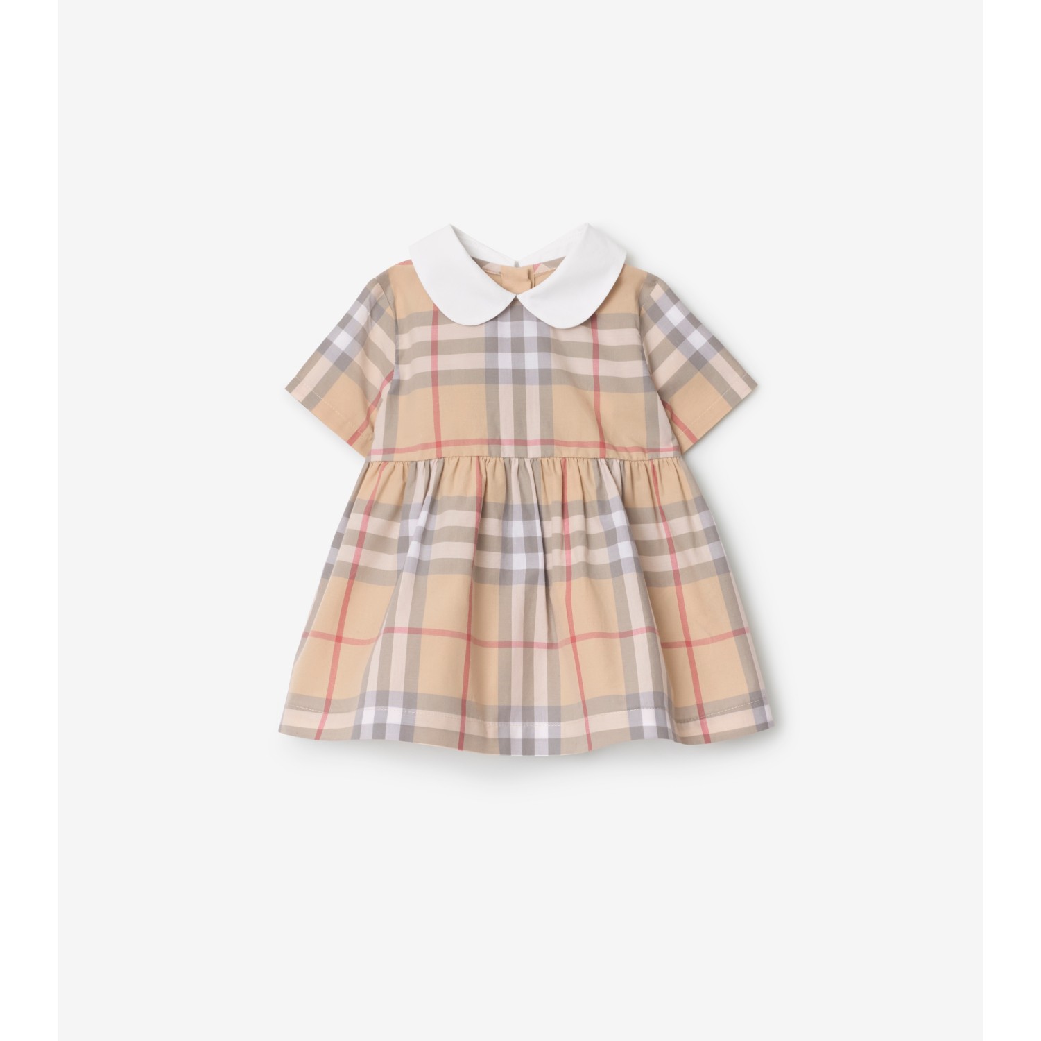 Check Cotton Poplin Dress with Bloomers