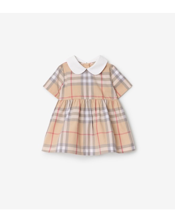 Check Cotton Poplin Dress with Bloomers