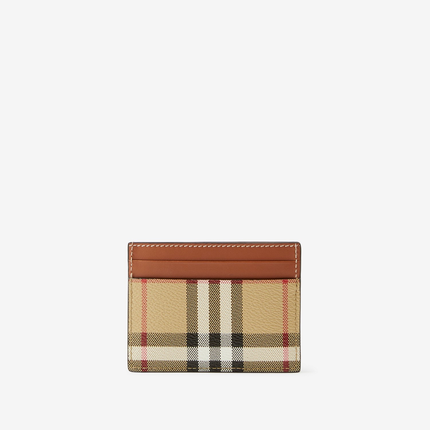 Check Card Case in Archive Beige - Women | Burberry® Official