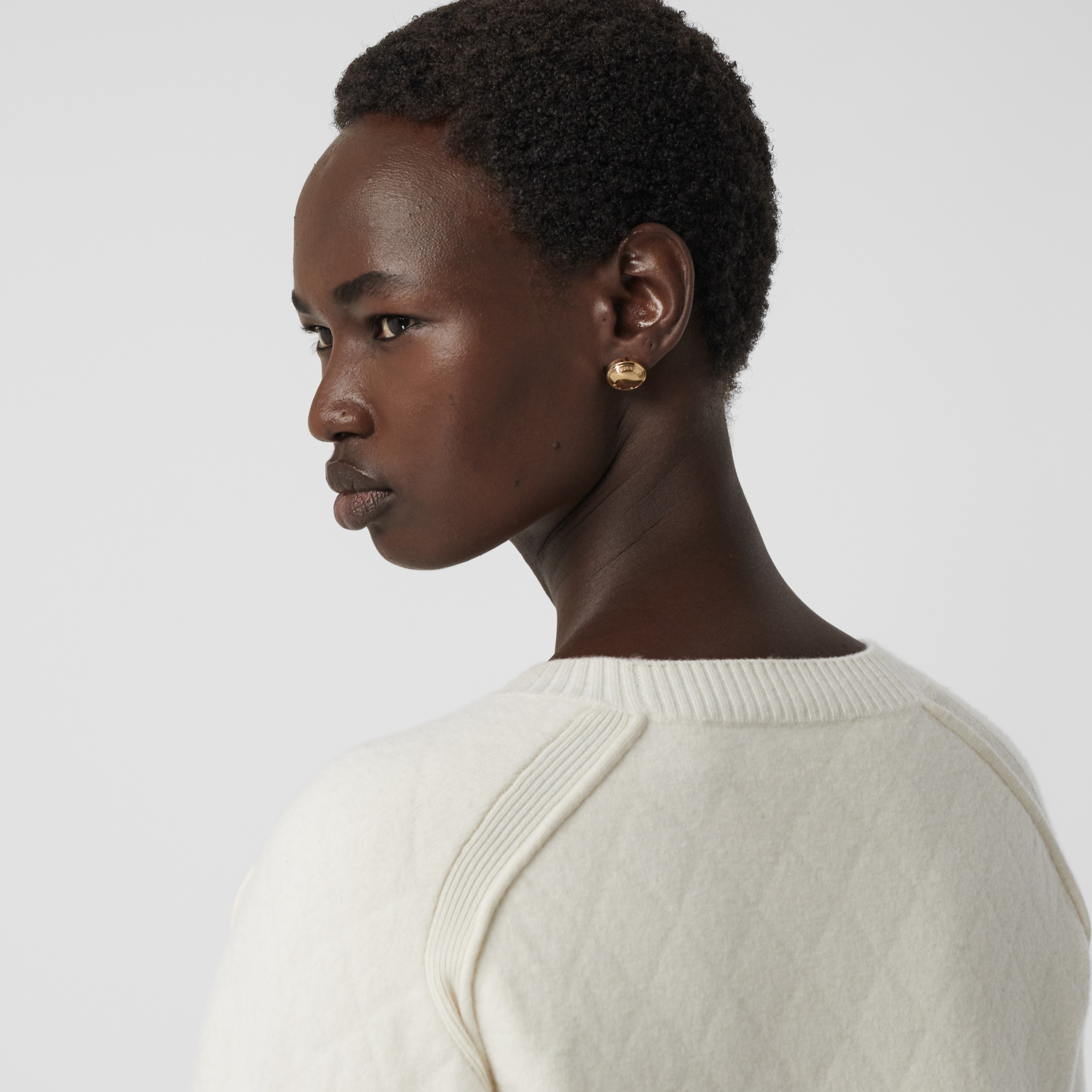 徽标细节镀金耳环 (浅金色) - 女士 | burberry 博柏利 - 3