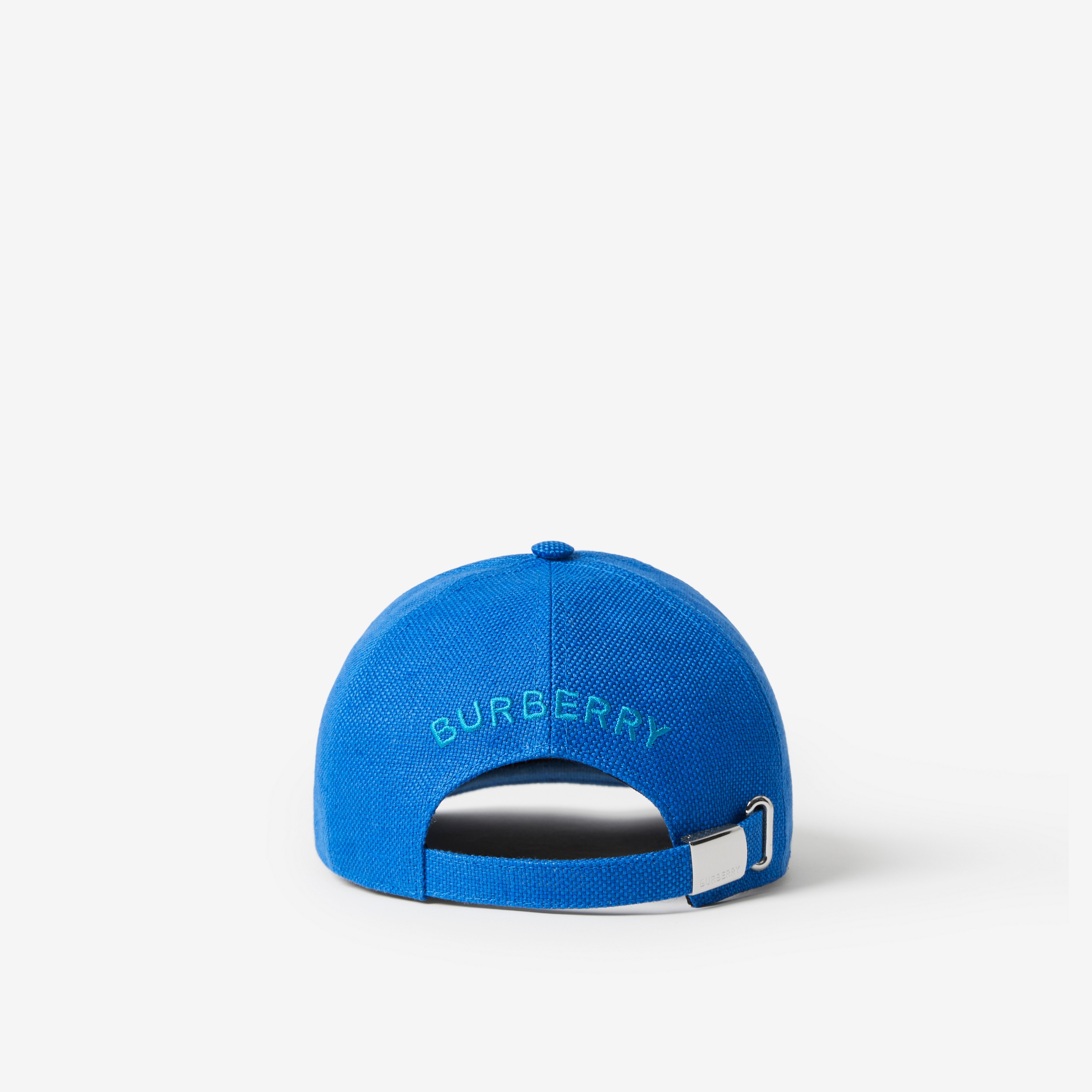 Casquette de baseball en lin et chanvre avec emblème du Cavalier (Bleu Cobalt Intense) | Site officiel Burberry® - 3