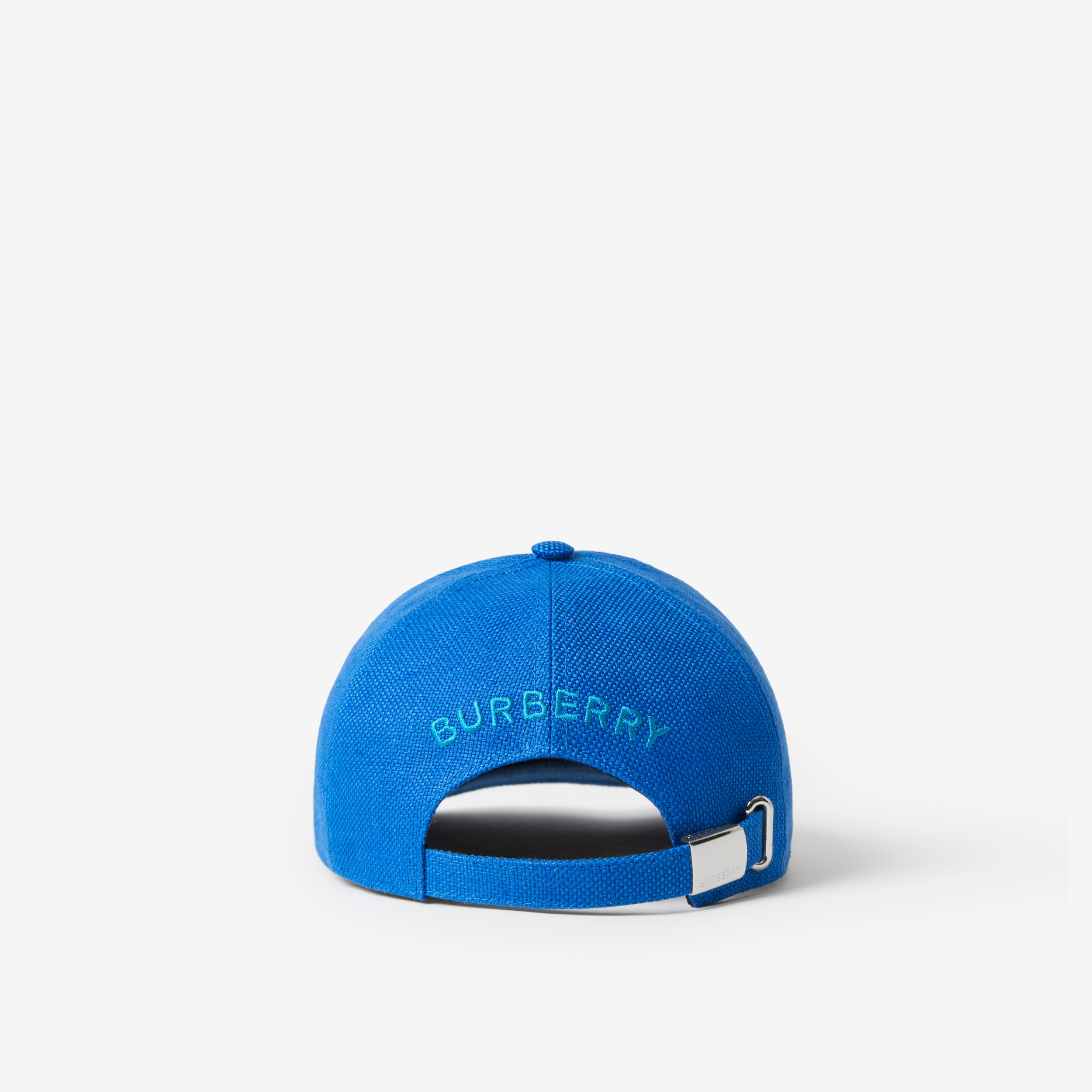 Basecap mit appliziertem Rittermotiv aus Leinen, Hanf und Baumwolle (Dunkles Kobaltblau) | Burberry® - 3