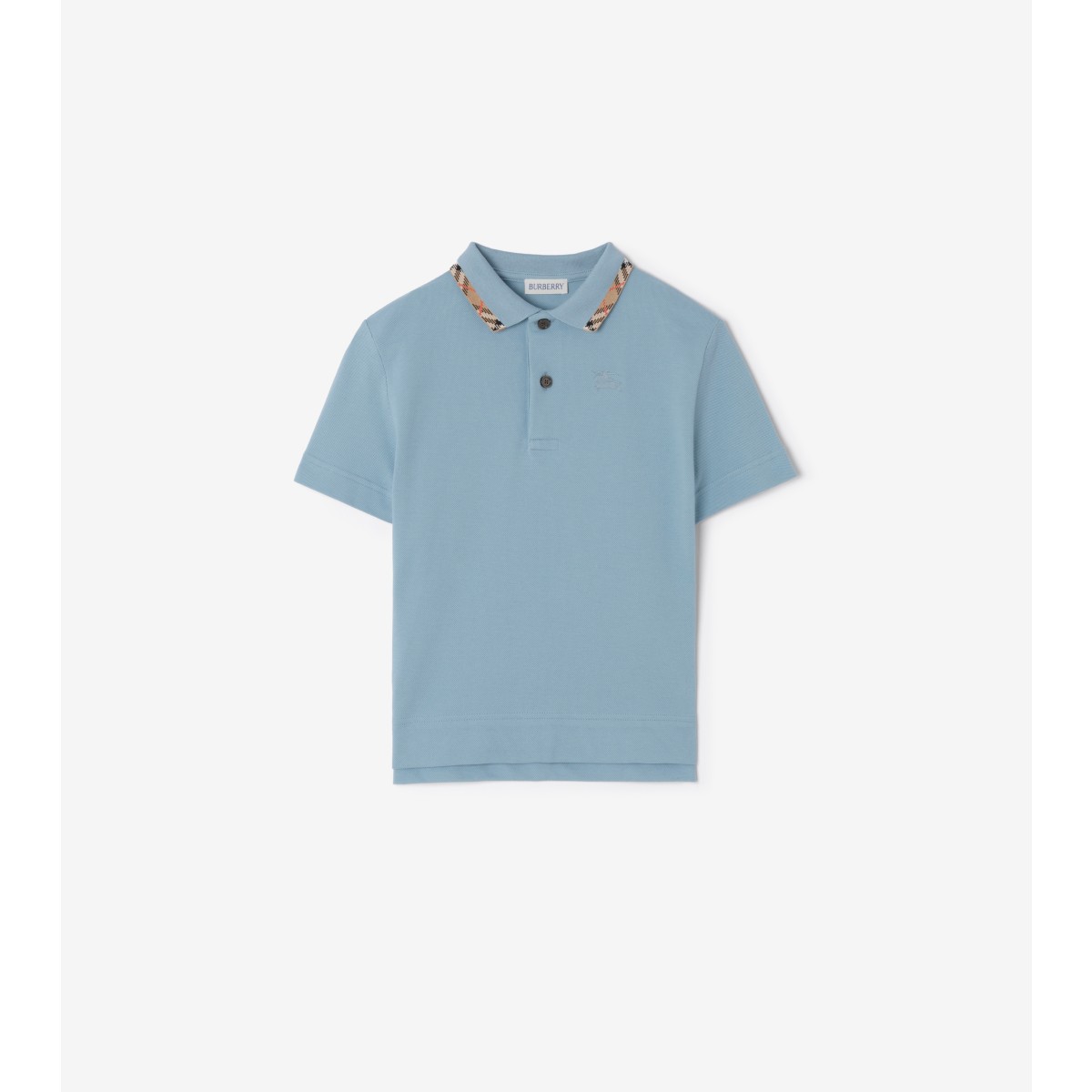  Check Cotton Pique Polo Shirt