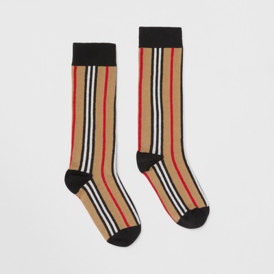 burberry icon stripe socks