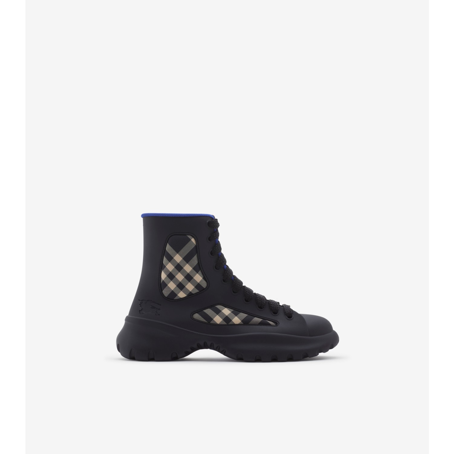 Rubber Boulder Boots in Black Men Burberry Official