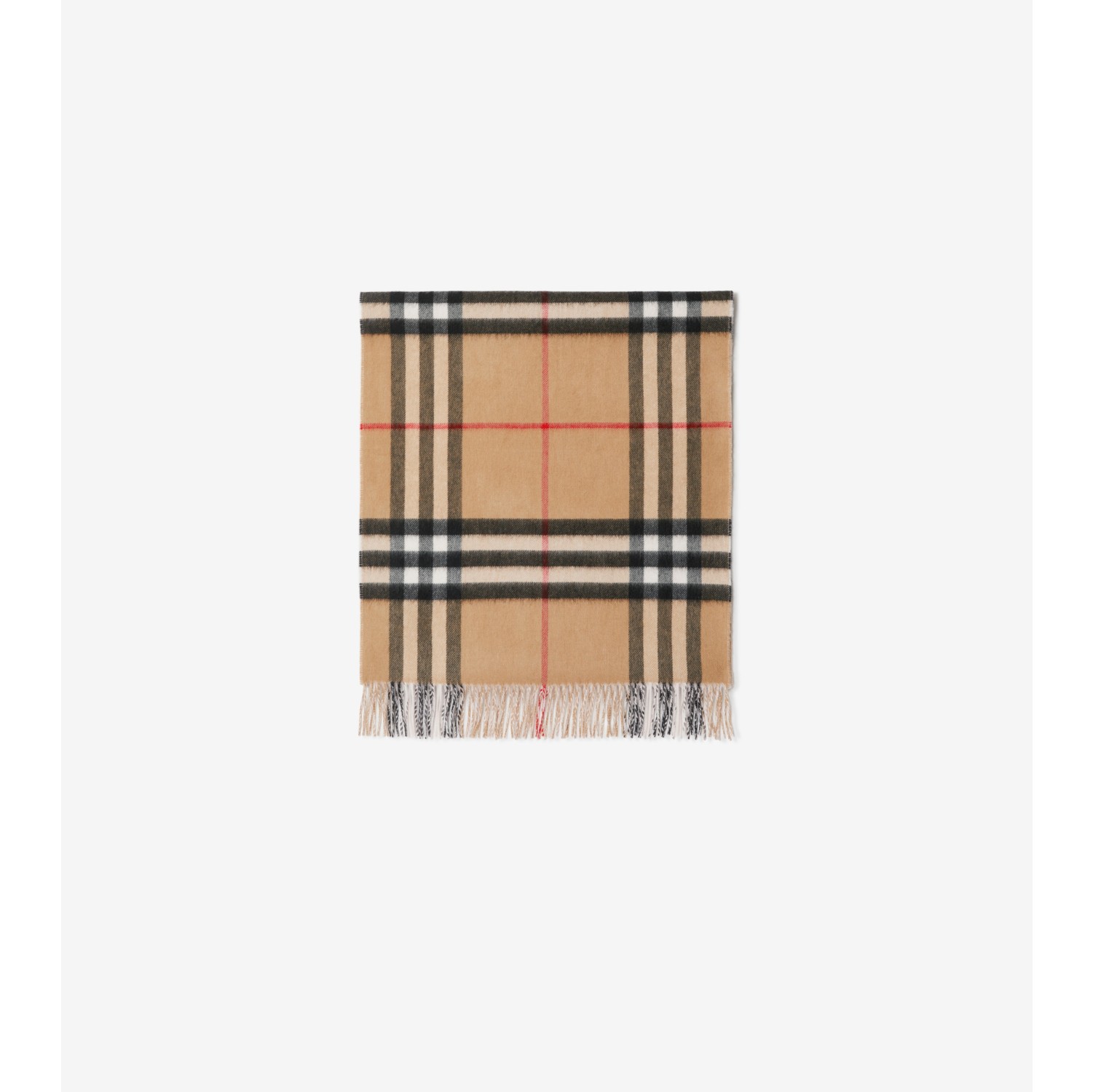 Reversible Check Cashmere Scarf in Frosted pink | Burberry® Official