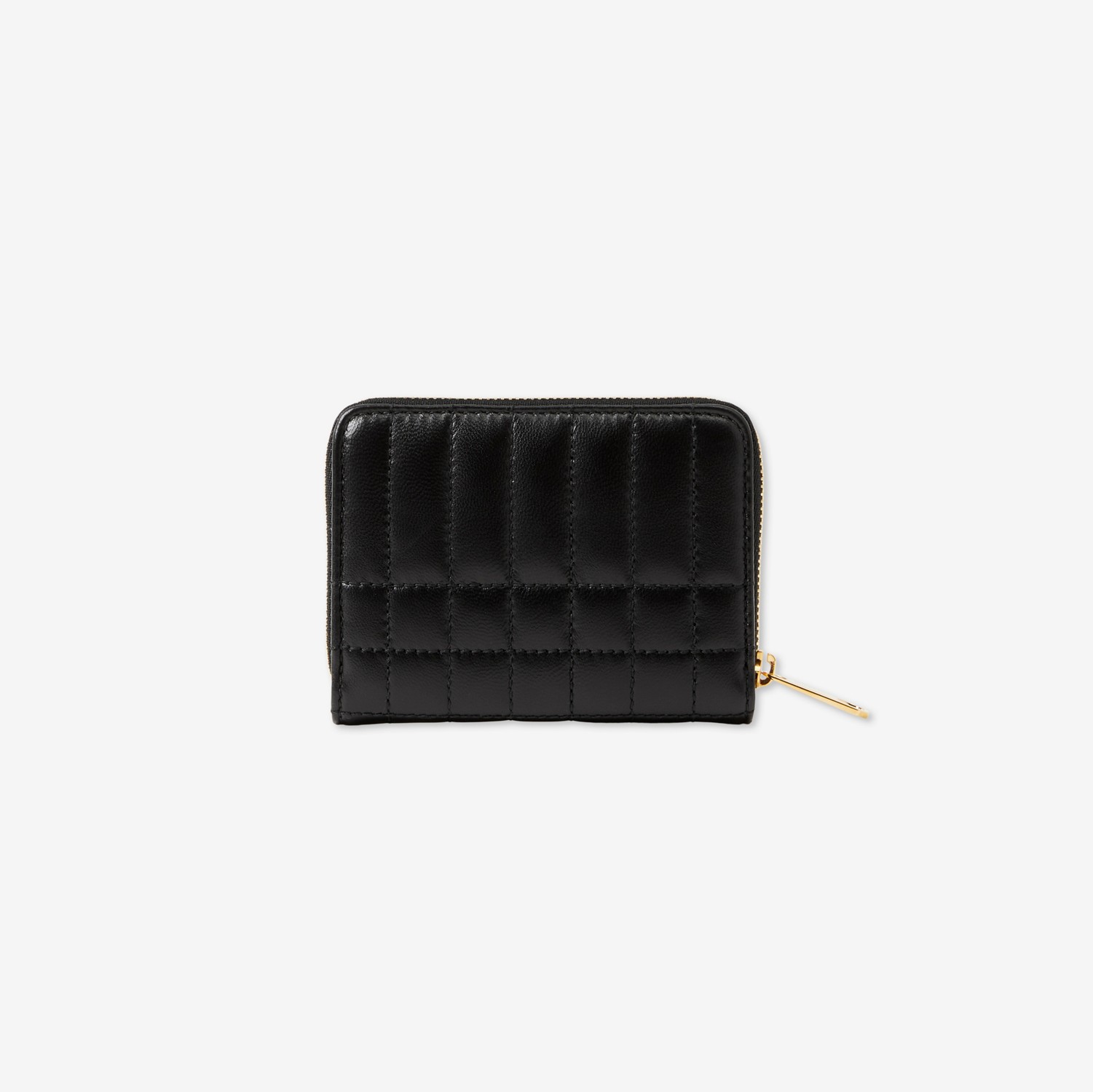 Brieftasche „Lola“ aus gestepptem Leder mit Reißverschluss