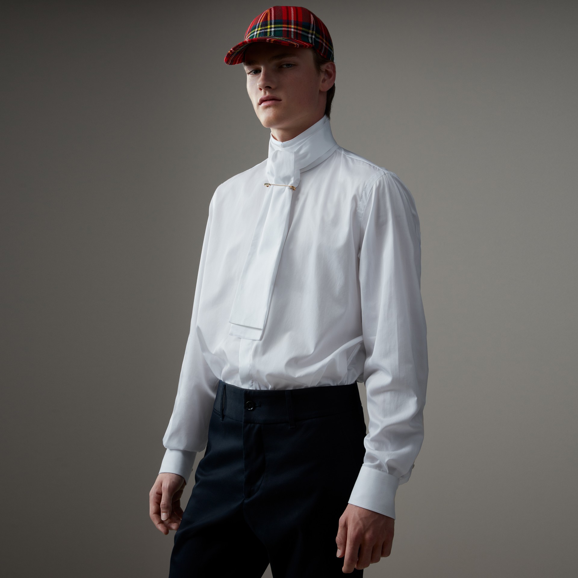 herringbone cotton shirt