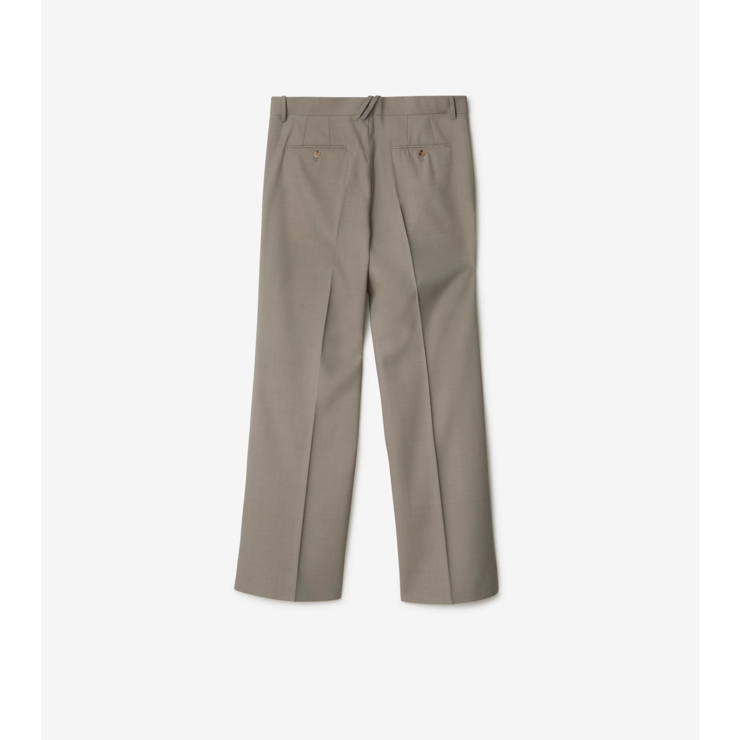 Wool Tailored Trousers in Cliff - Men | Burberry® Official