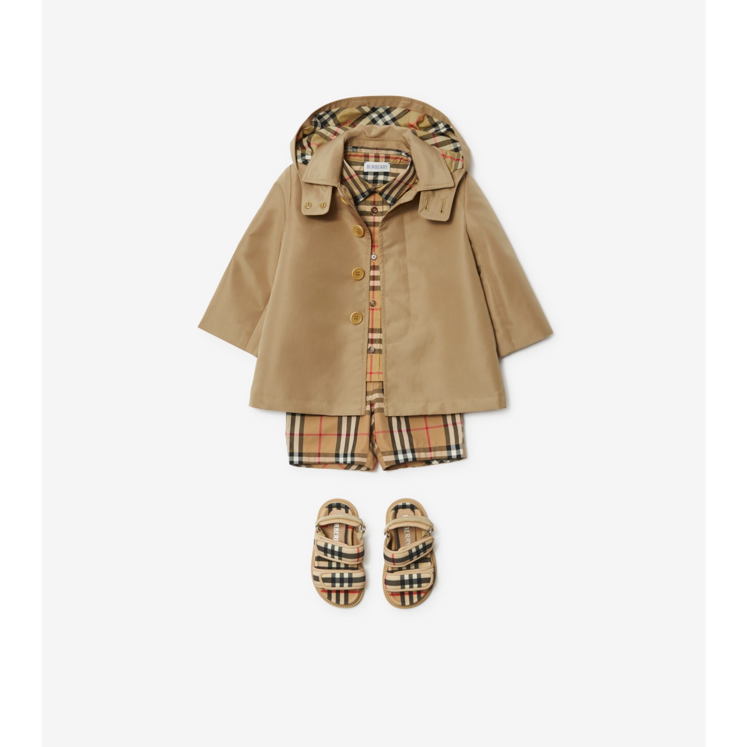 Burberry on sale plaid raincoat