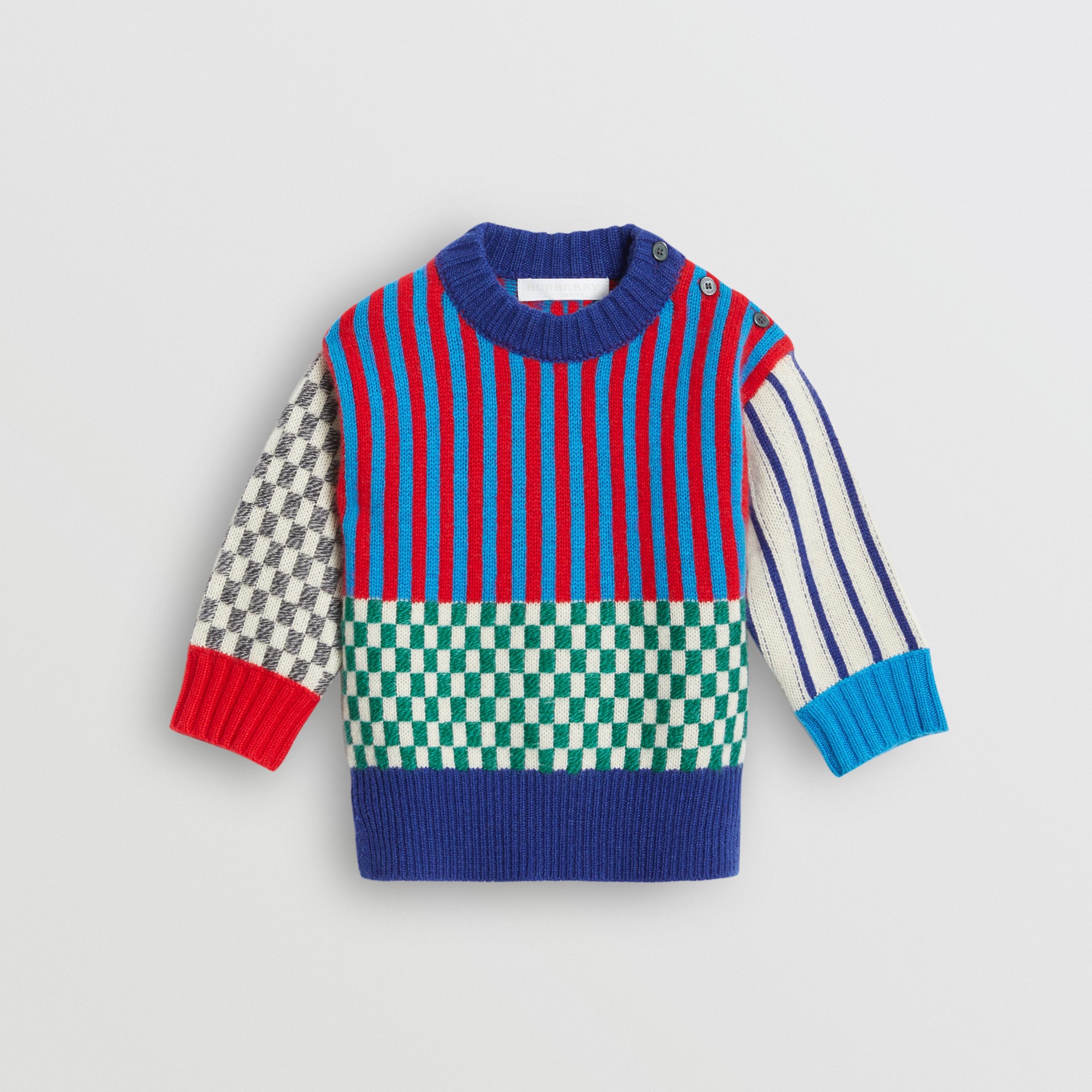 Graphic Cashmere Jacquard Sweater in Multicolour | Burberry United States
