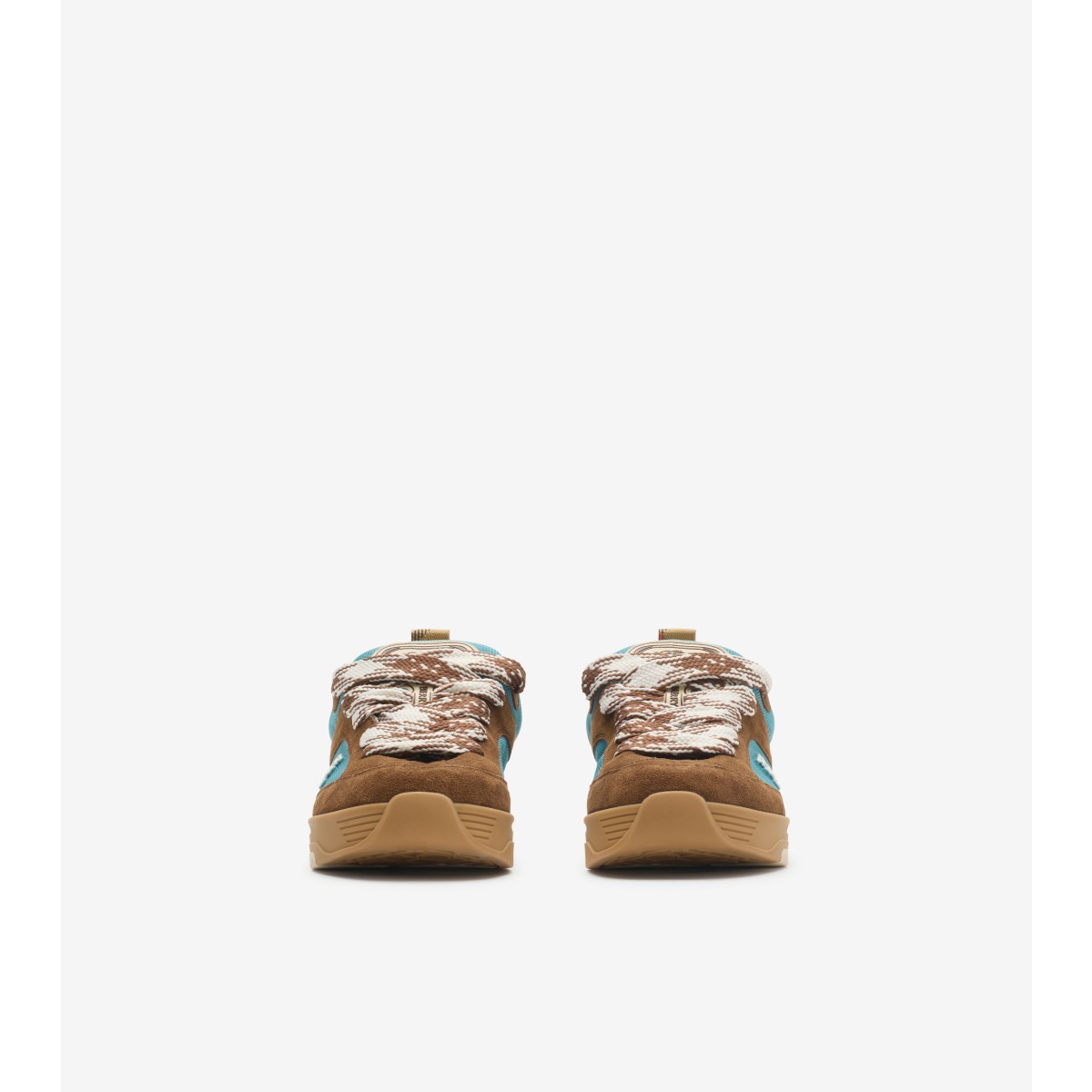  Check Suede and Mesh Arc Sneakers​