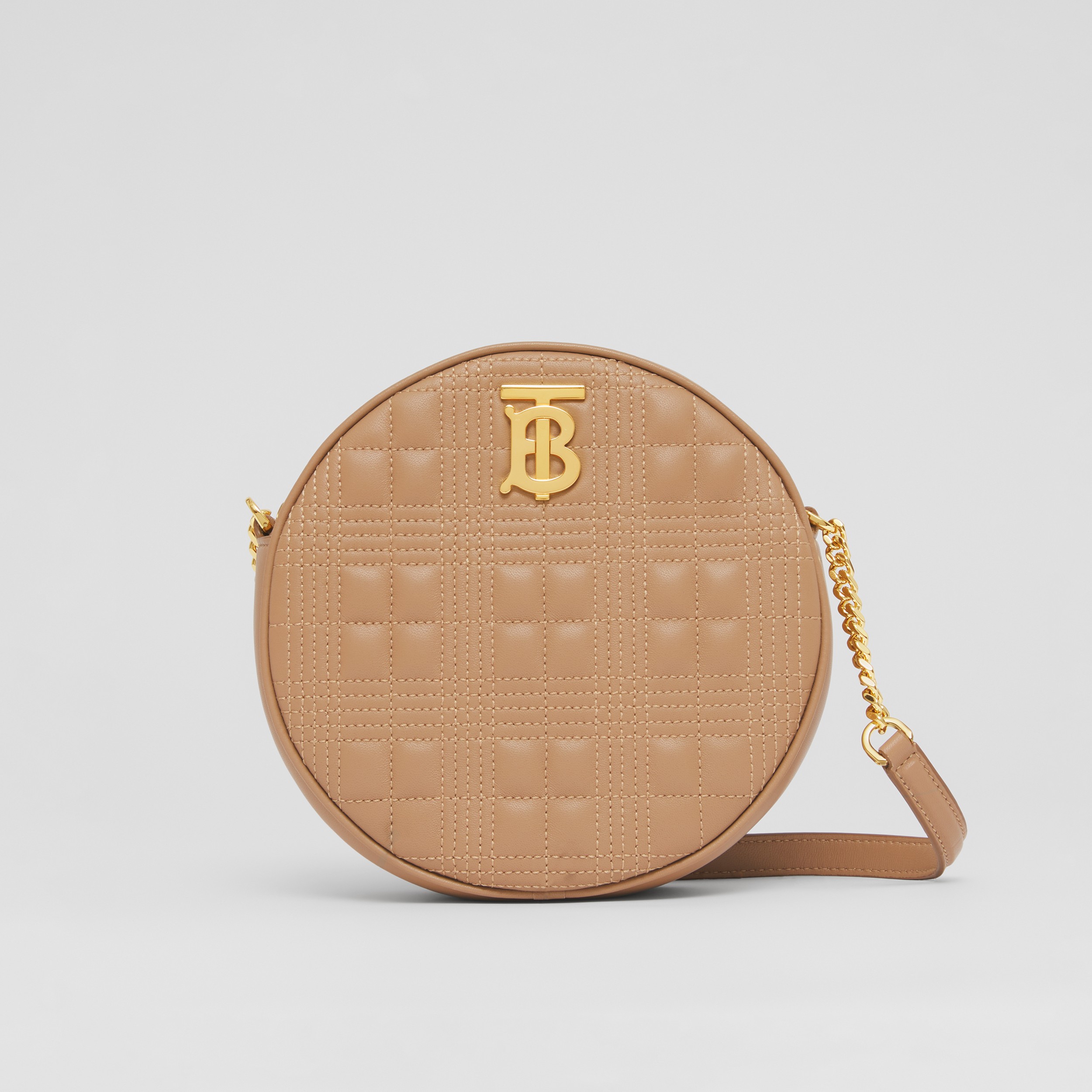 Quilted Lambskin Louise Bag in Camel - Women | Burberry® Official - 1