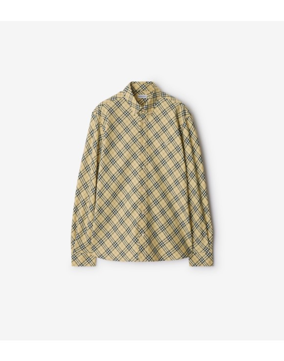 Burberry check shirt mens hotsell