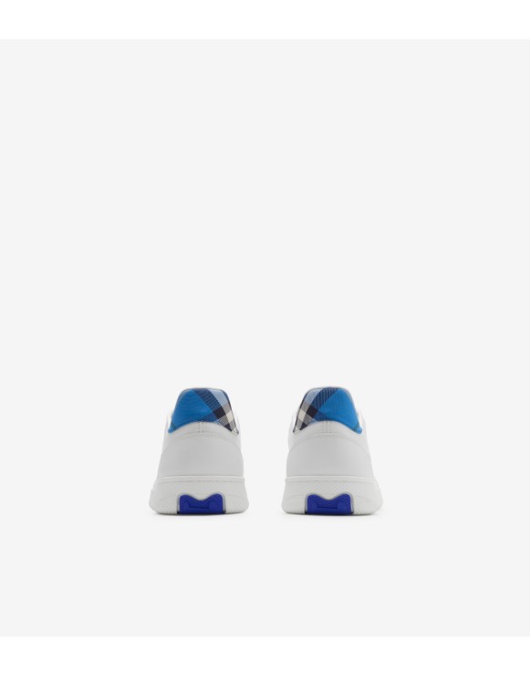 Leather and Check Terrace Sneakers​