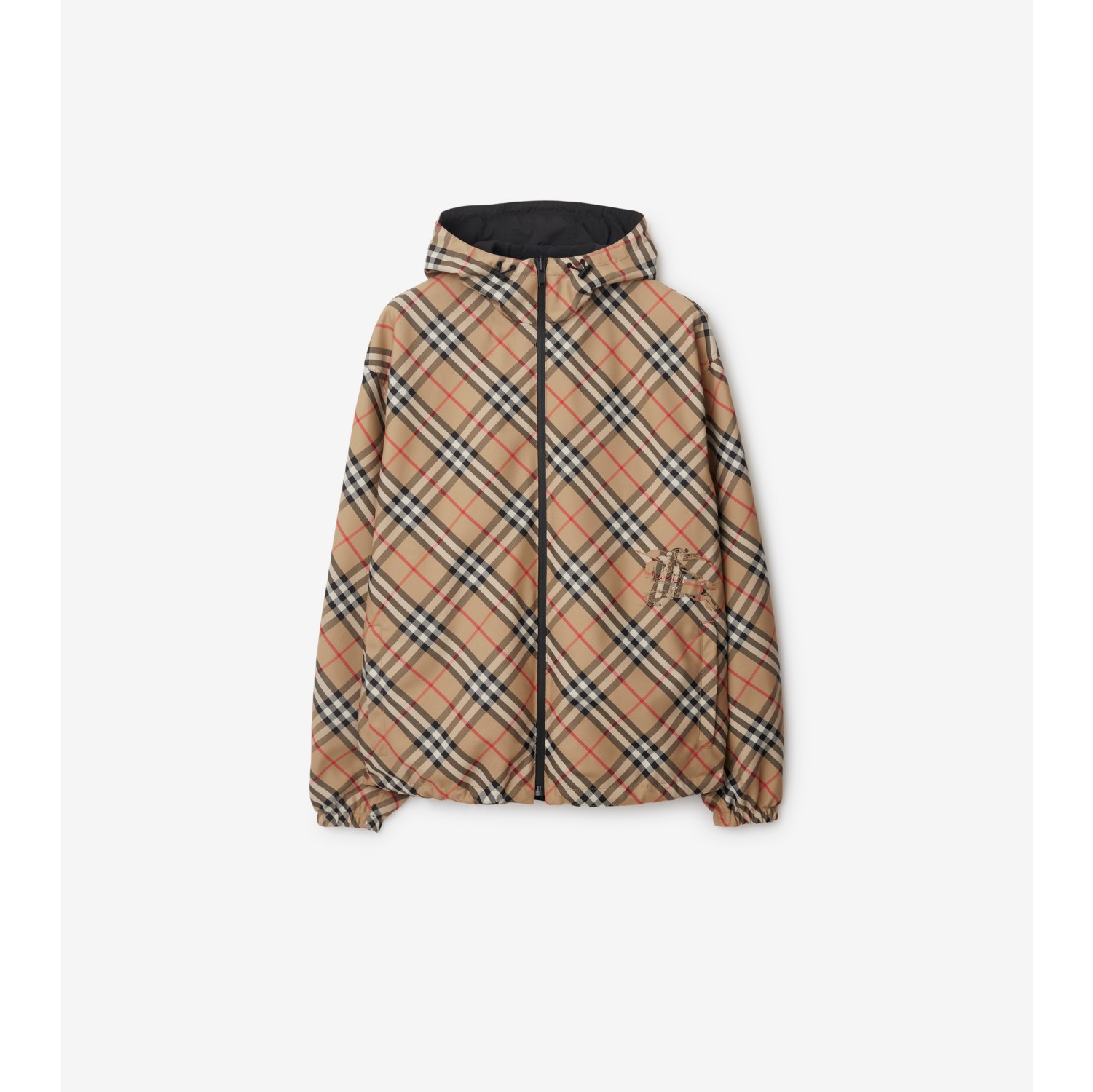 リバーシブル チェック ジャケット (サンド) - メンズ | Burberry®公式サイト