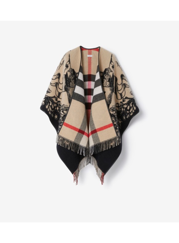 Burberry cheap wool poncho