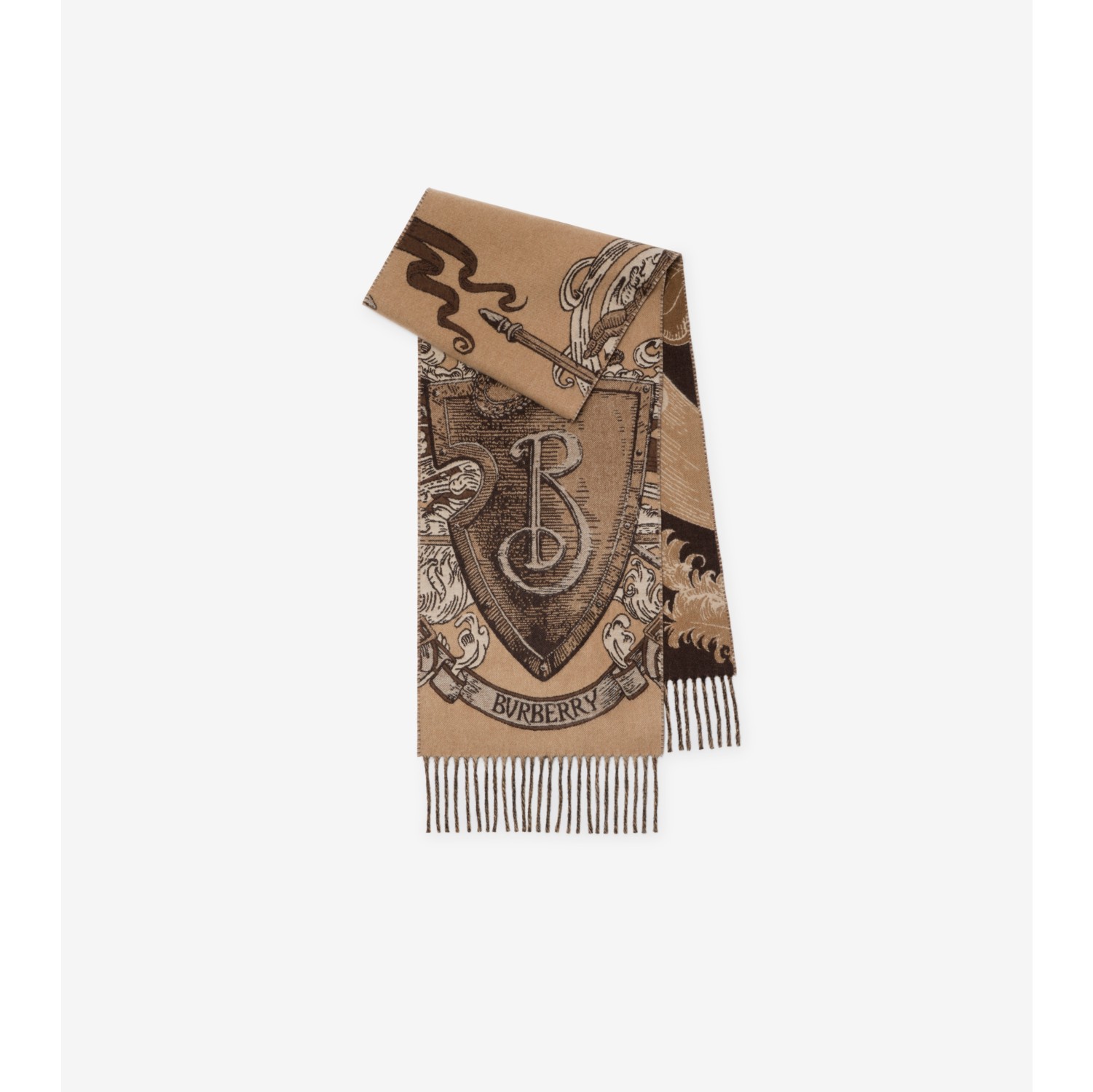 Etched Knight Cashmere Scarf