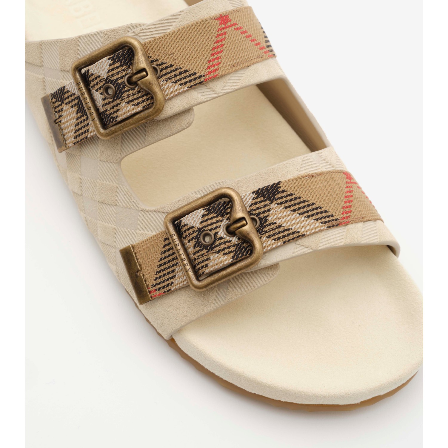 Check Suede Urchin Sandals