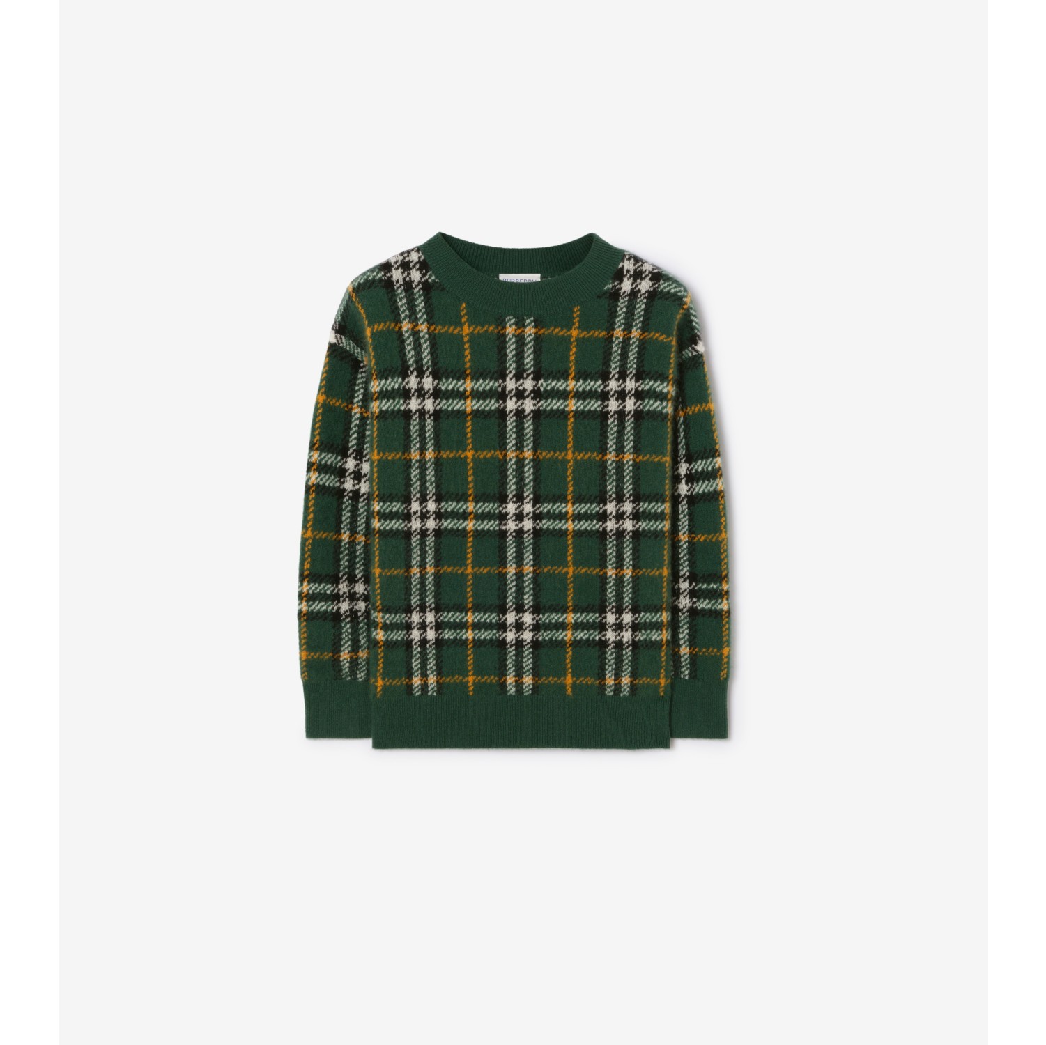 Check Wool Cashmere Sweater
