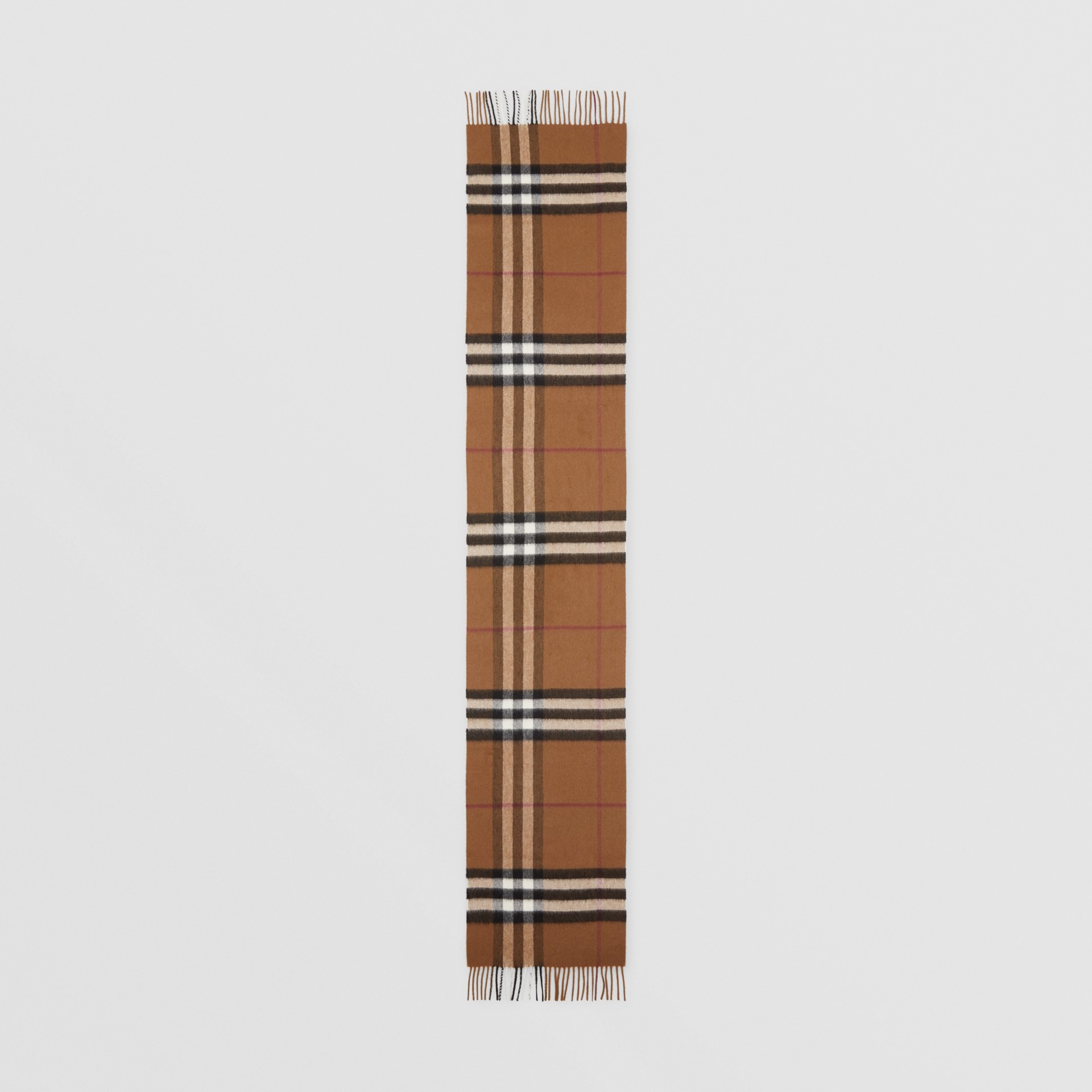 The Classic Check Cashmere Scarf in Birch Brown | Burberry United States
