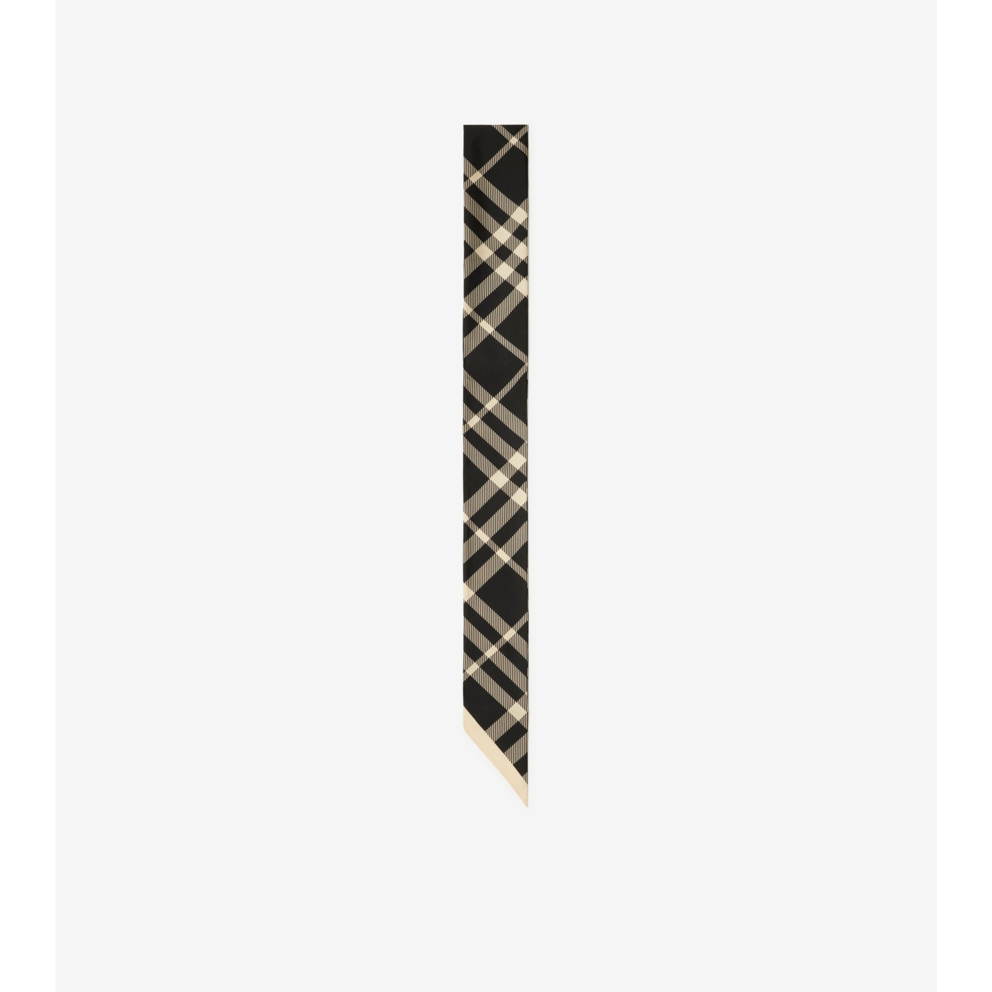 BURBERRY｜ (Skinny Reversible Vintage Silk Scarf (809455 32E49E84-EAAD-43A8-A233-