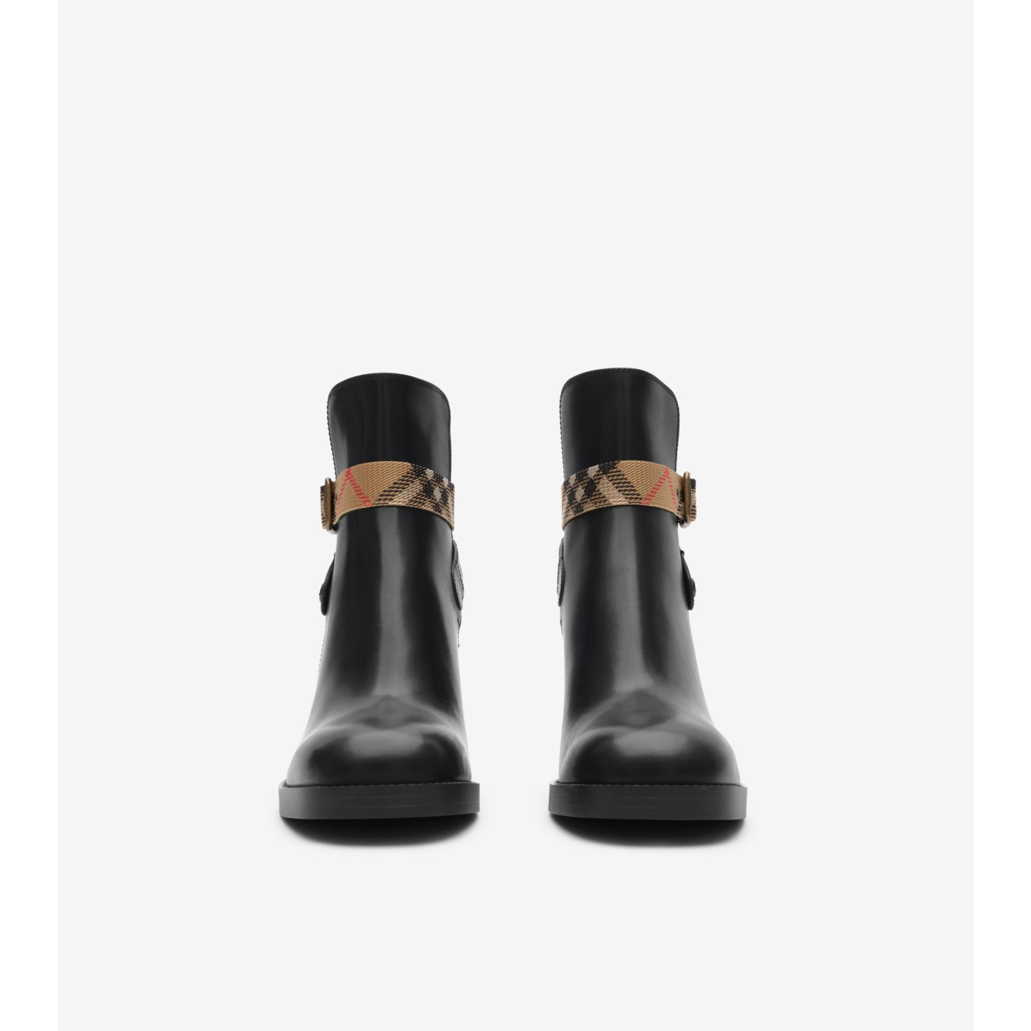 Leather Huntley Heel Boots